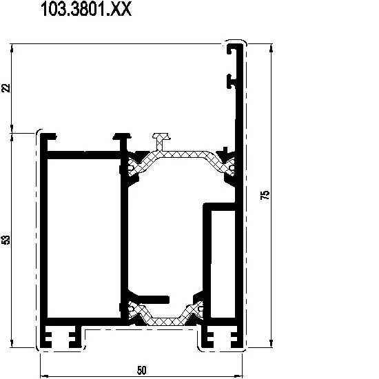 Зображення Вентиляційний профіль [103.3801]