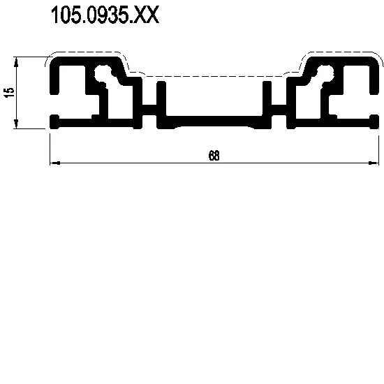 Зображення Підлоговий профіль 15 мм [105.0935]