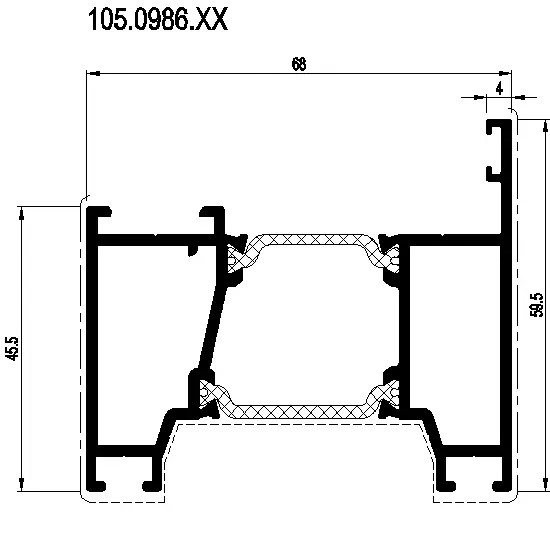 Зображення Вентиляційний профіль [105.0986]