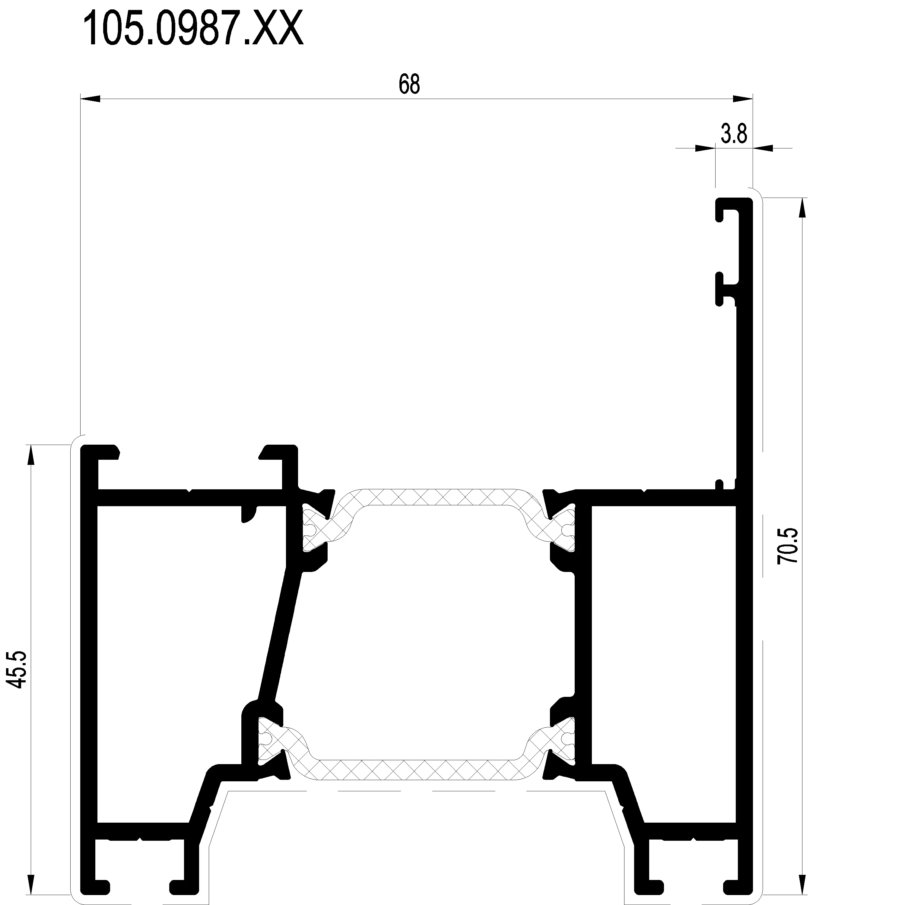 Зображення Вентиляційний профіль [105.0987]