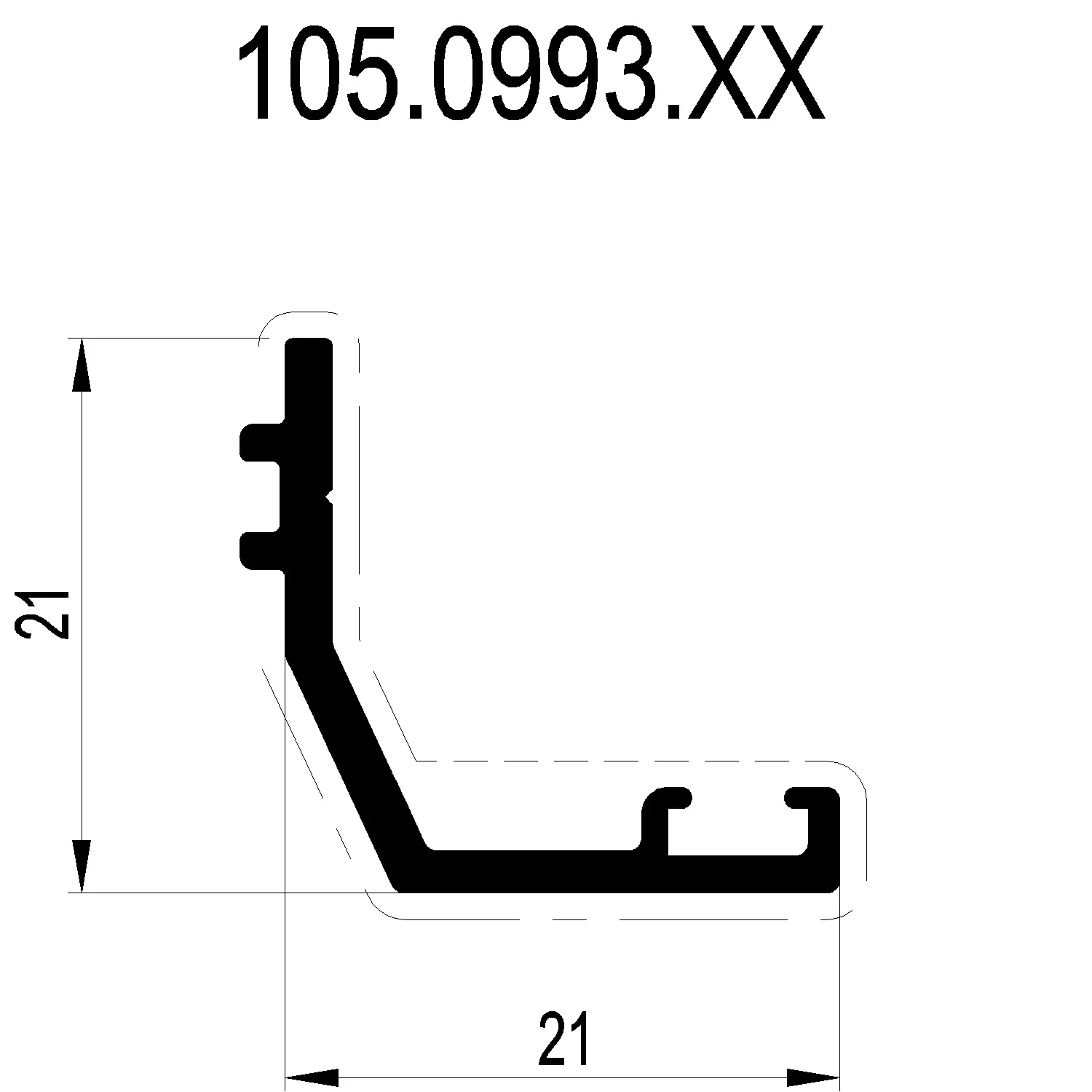 Зображення З'єднувальний профіль [105.0993]
