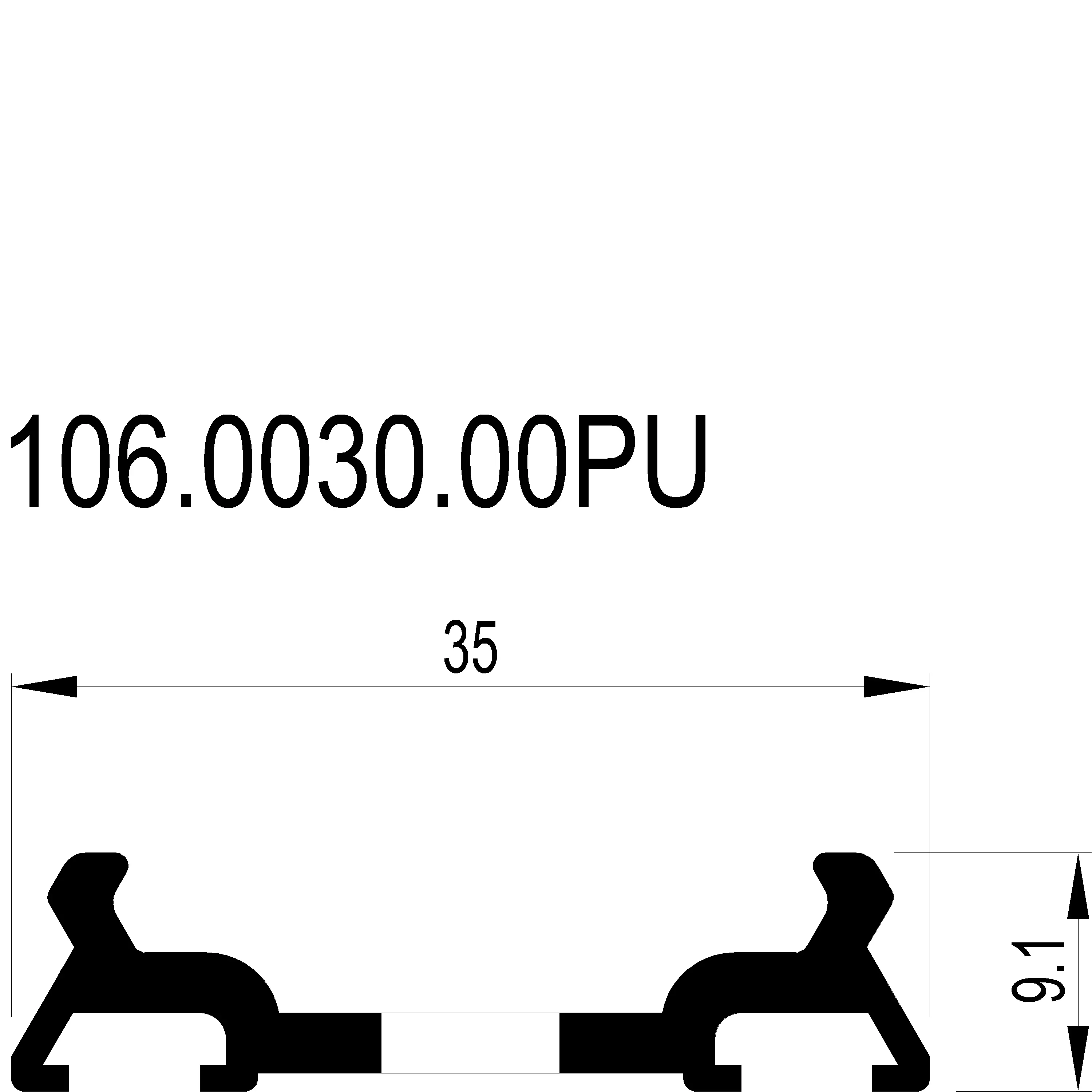 Зображення PRESSURE PLATE 35 мм [106.0030.00PU]