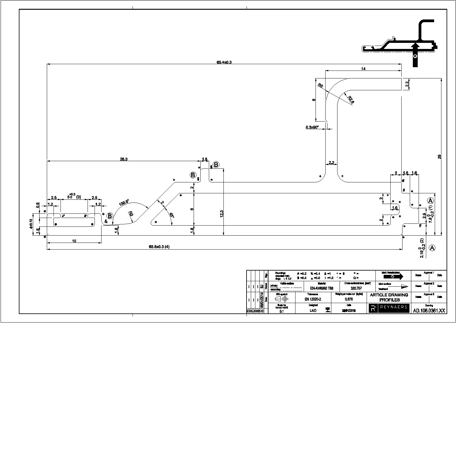 Зображення Кутовий профіль 90° [106.0361]