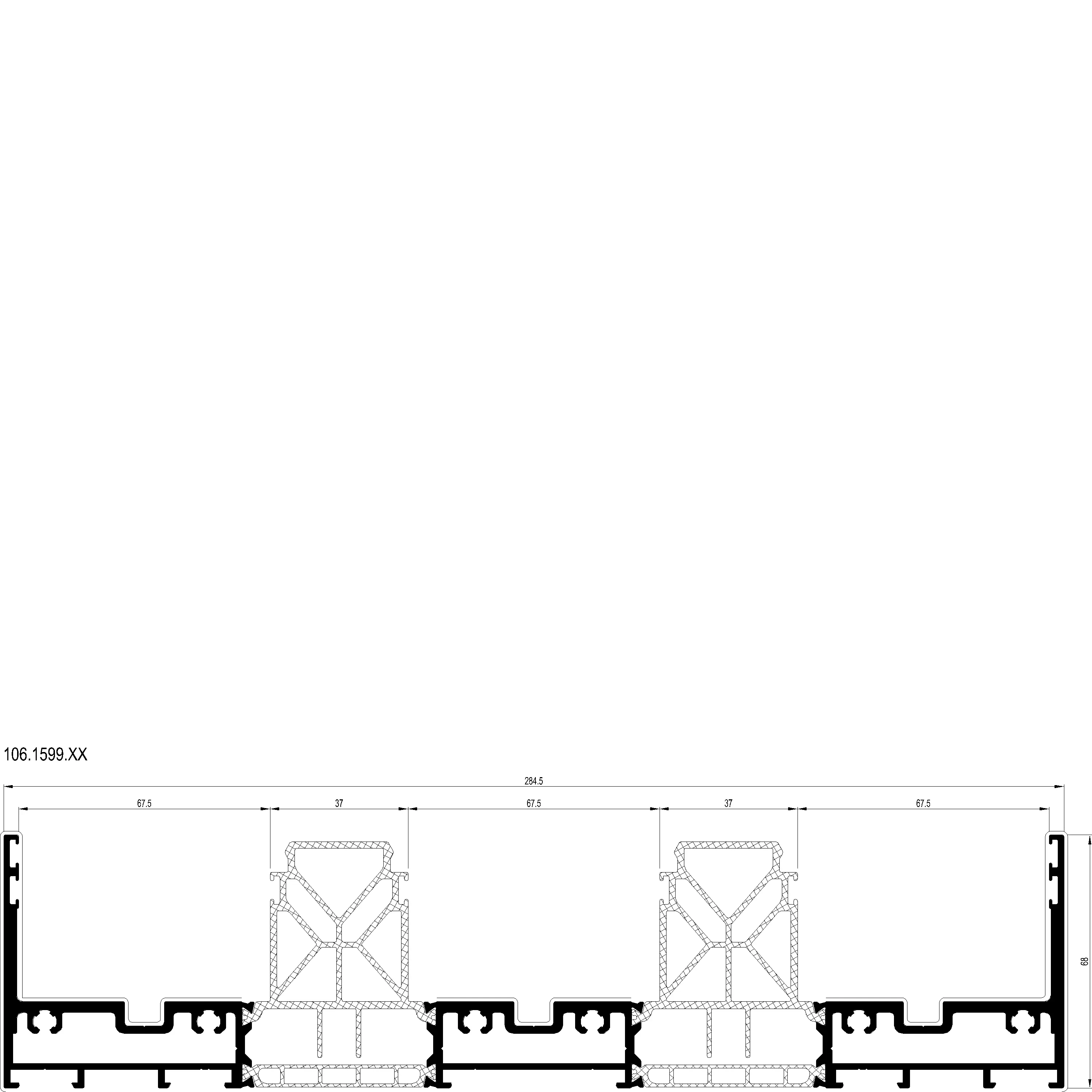 Зображення Зовнішня рама 3-рейкова [106.1599]