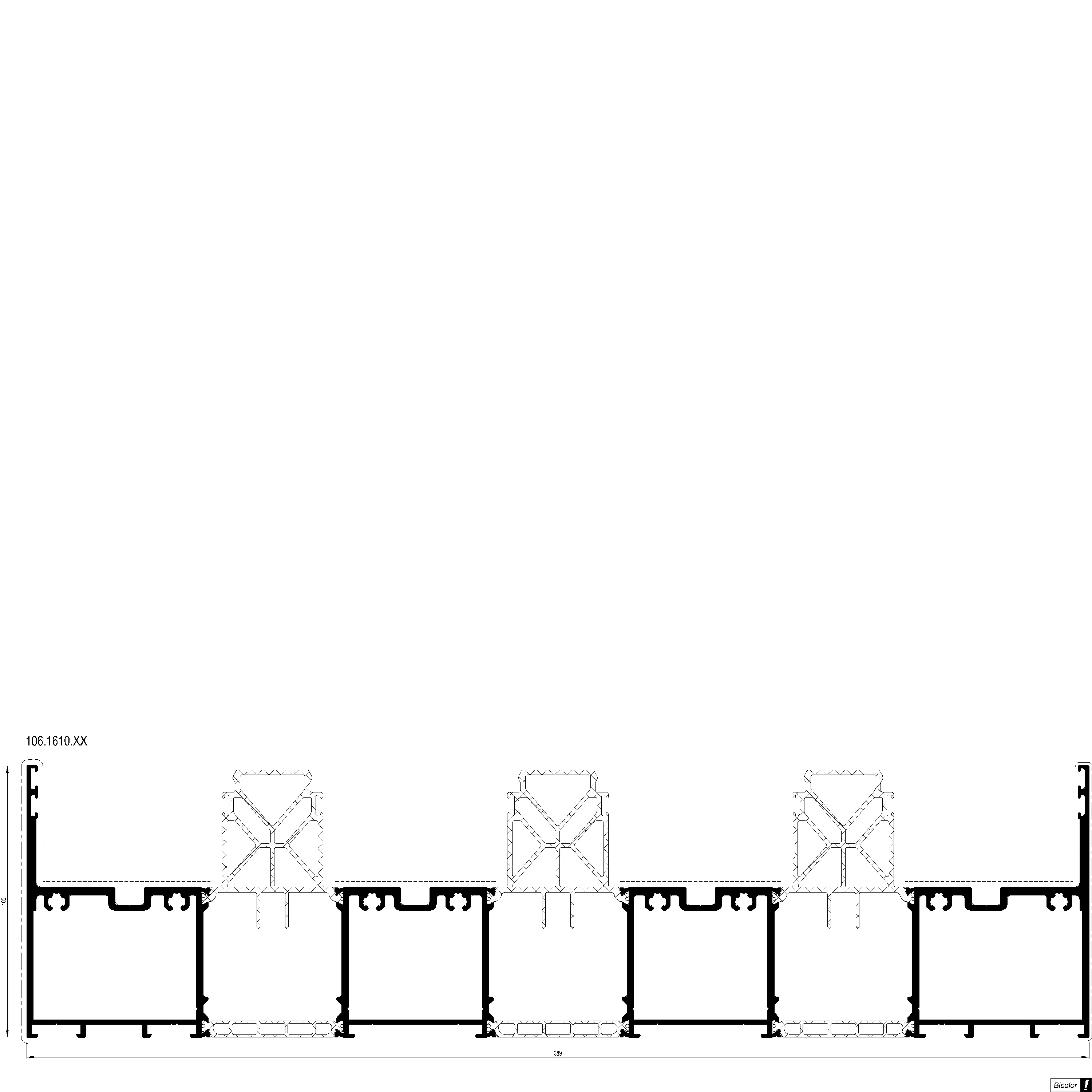 Зображення 4-рейковий профіль [106.1610]