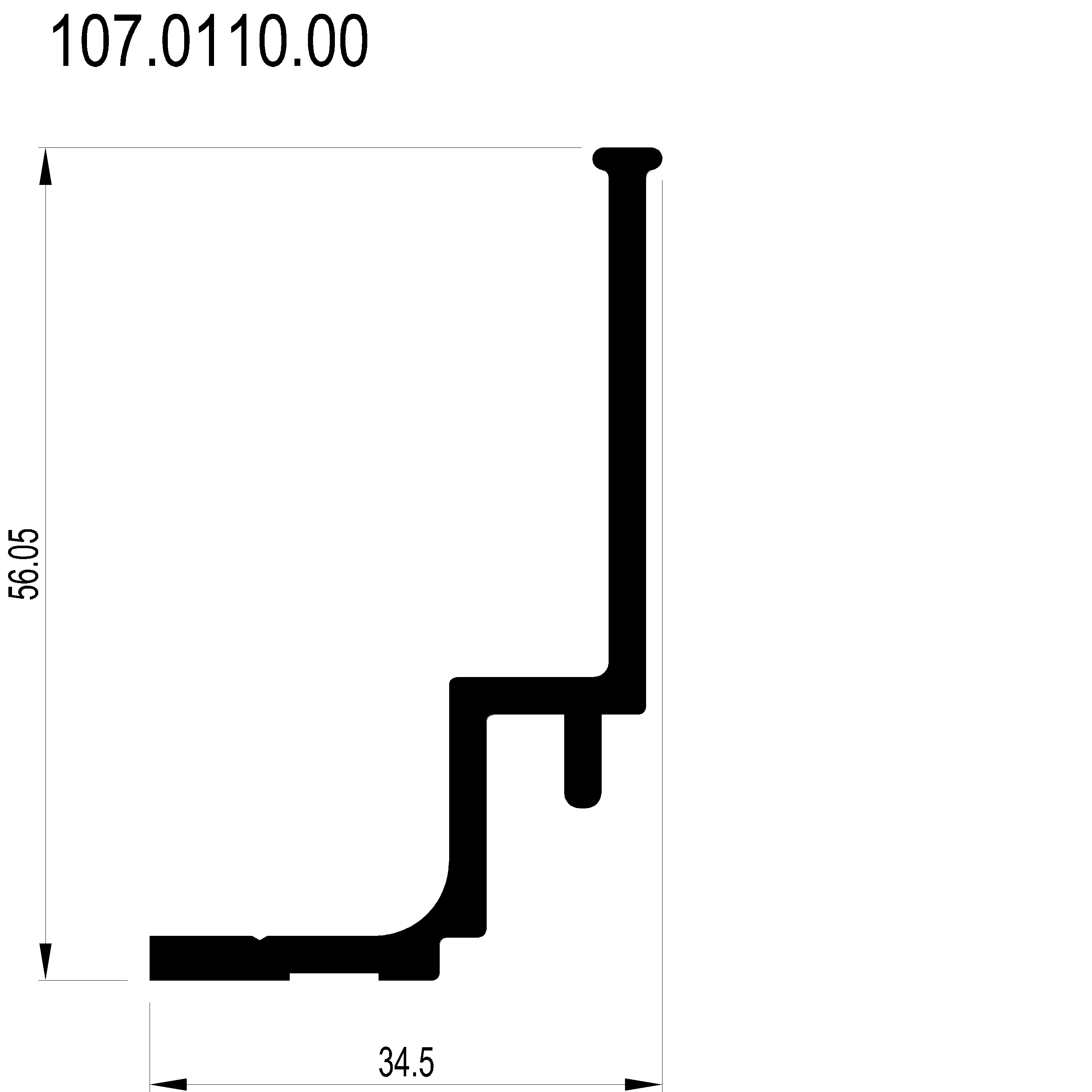 Зображення З'єднуючий профіль [107.0110]