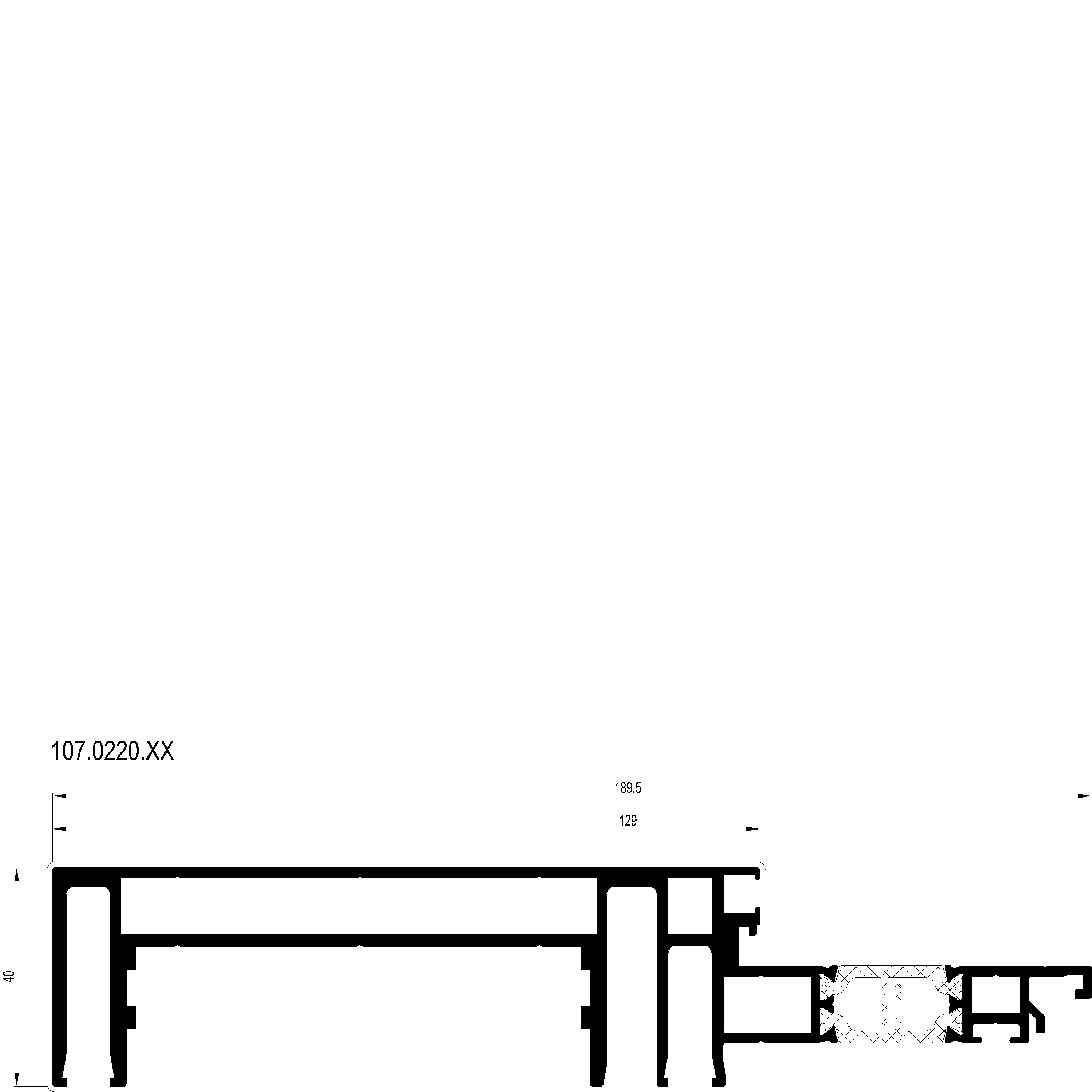 Зображення Профіль рами [107.0220]