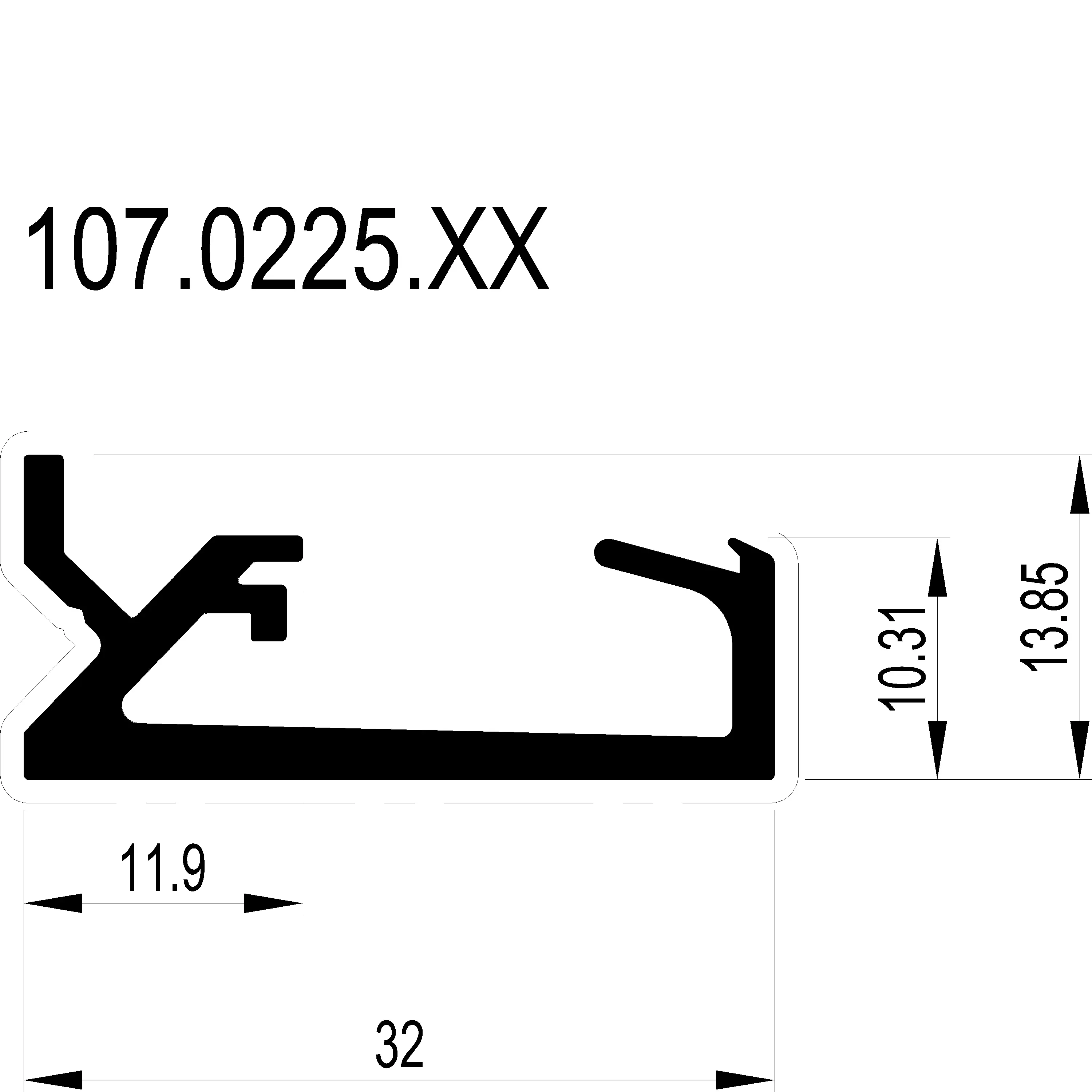 Зображення Штапік 11.5 мм [107.0225]