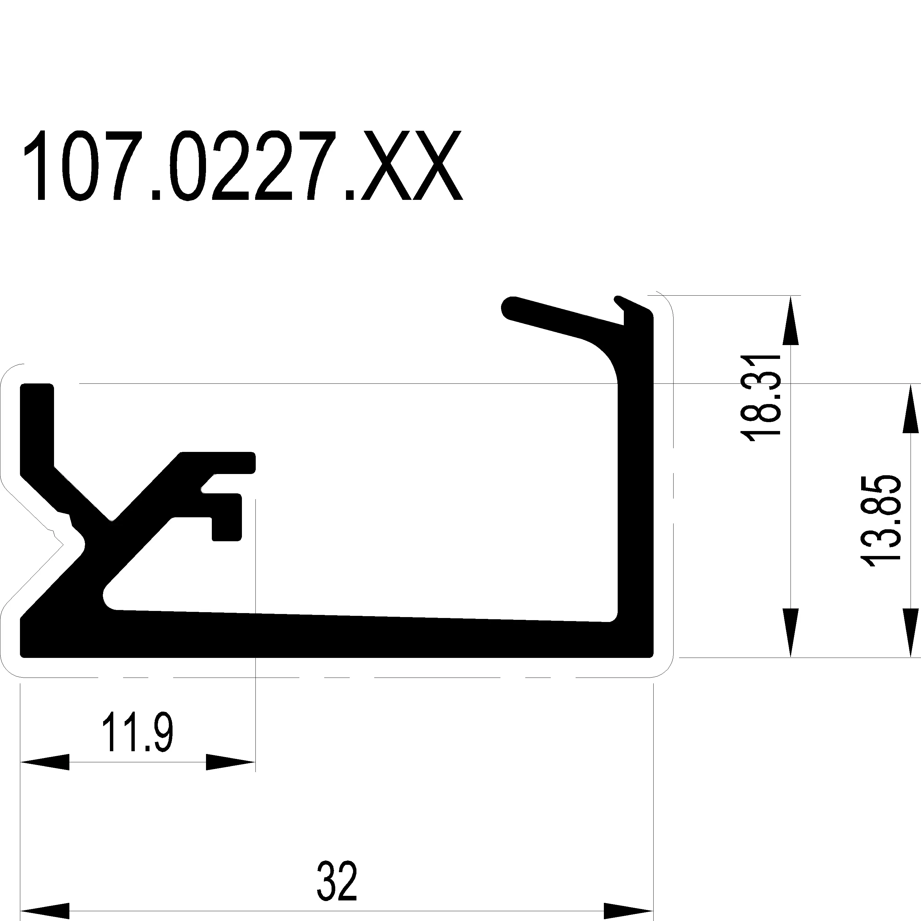 Зображення Штапік 17.5 мм [107.0227]