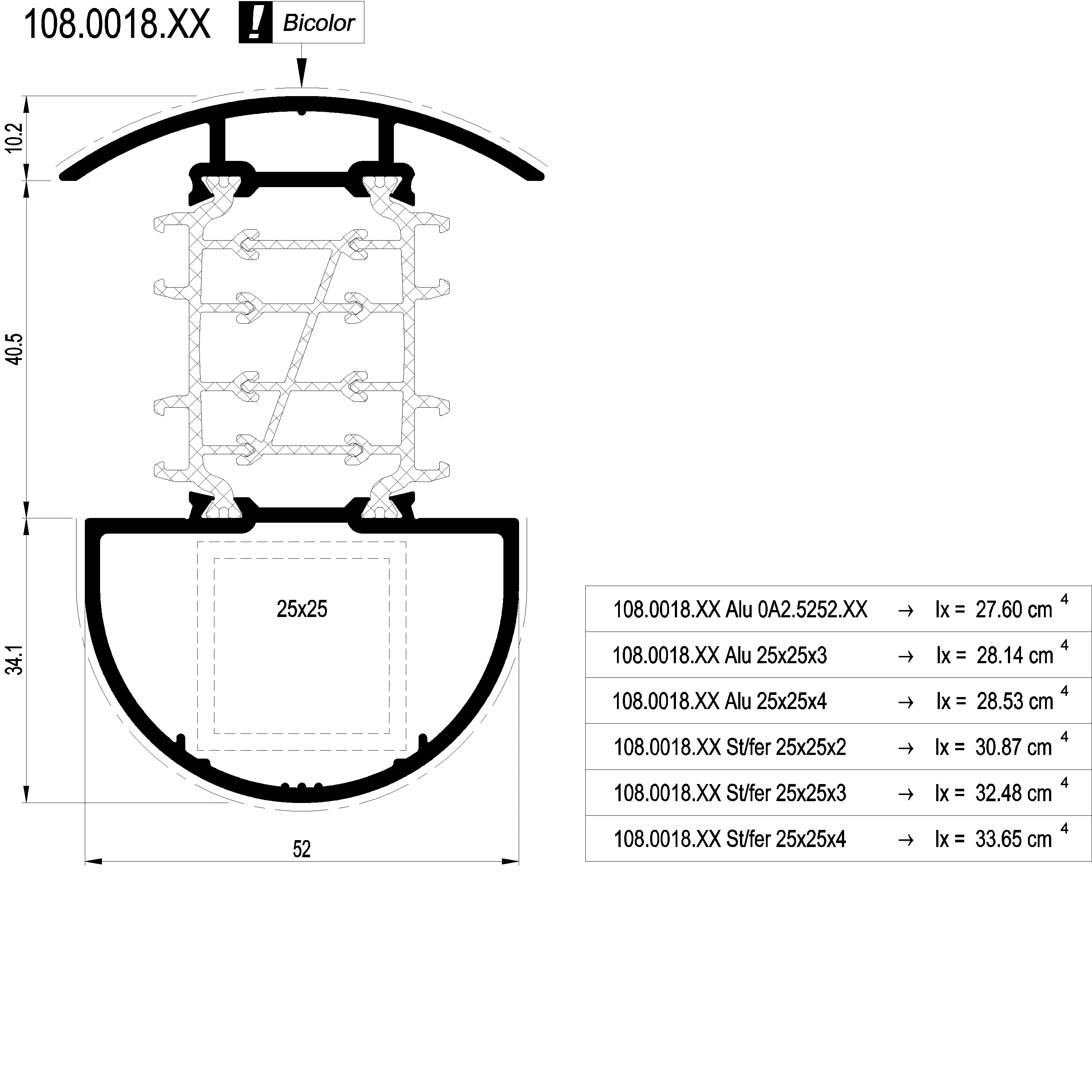 Зображення Змінний кутовий профіль [108.0018]