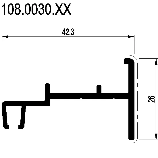 Зображення Підтримуючий профіль для щітки [108.0030]