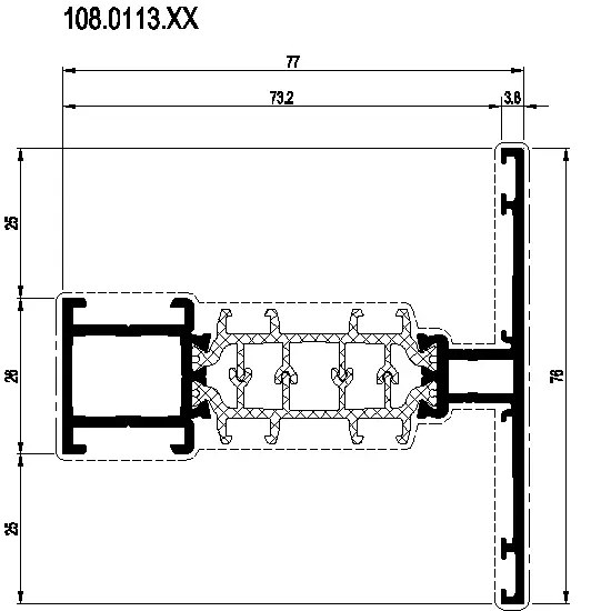 Зображення Перехідний профіль 76 мм [108.0113]