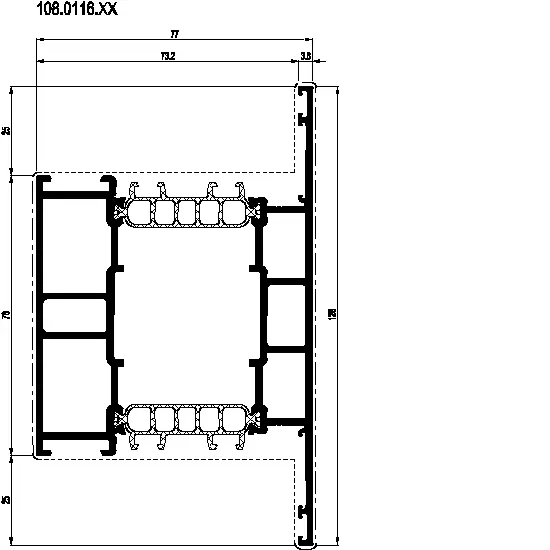 Зображення Перехідний профіль 128 мм [108.0116]