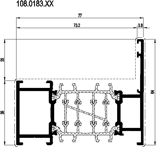 Зображення Зовнішня рама 64 мм [108.0183]