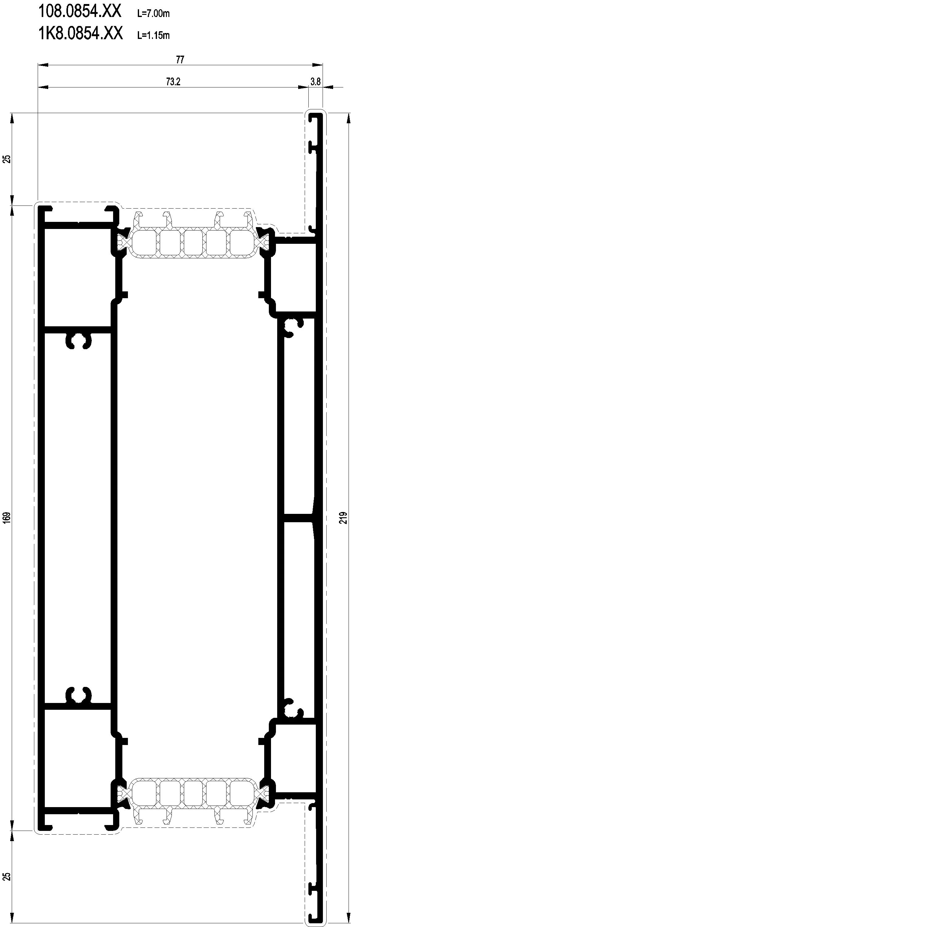 Зображення Перехідний профіль 219 мм [108.0854]