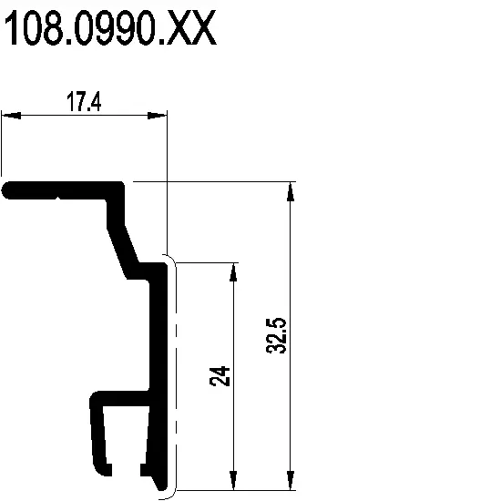 Зображення Підтримуючий профіль для щітки [108.0990]