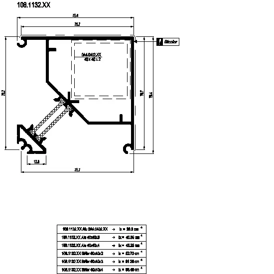 Зображення Кутовий профіль 90° [108.1132]