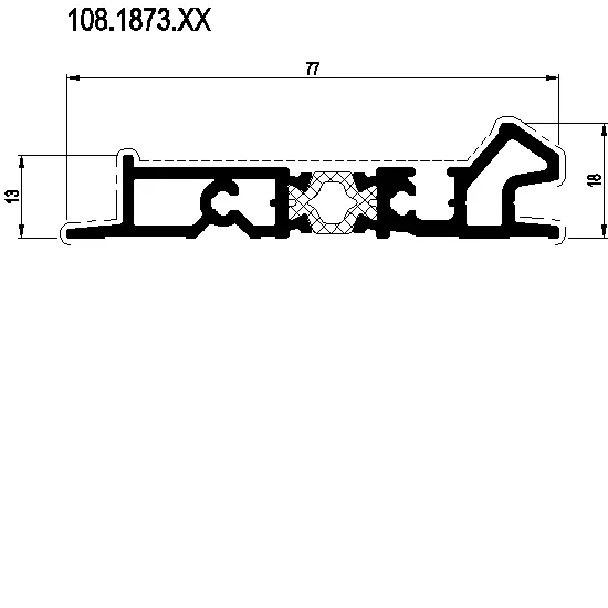 Зображення Підлоговий профіль для внутрішнього відкривання [108.1873]