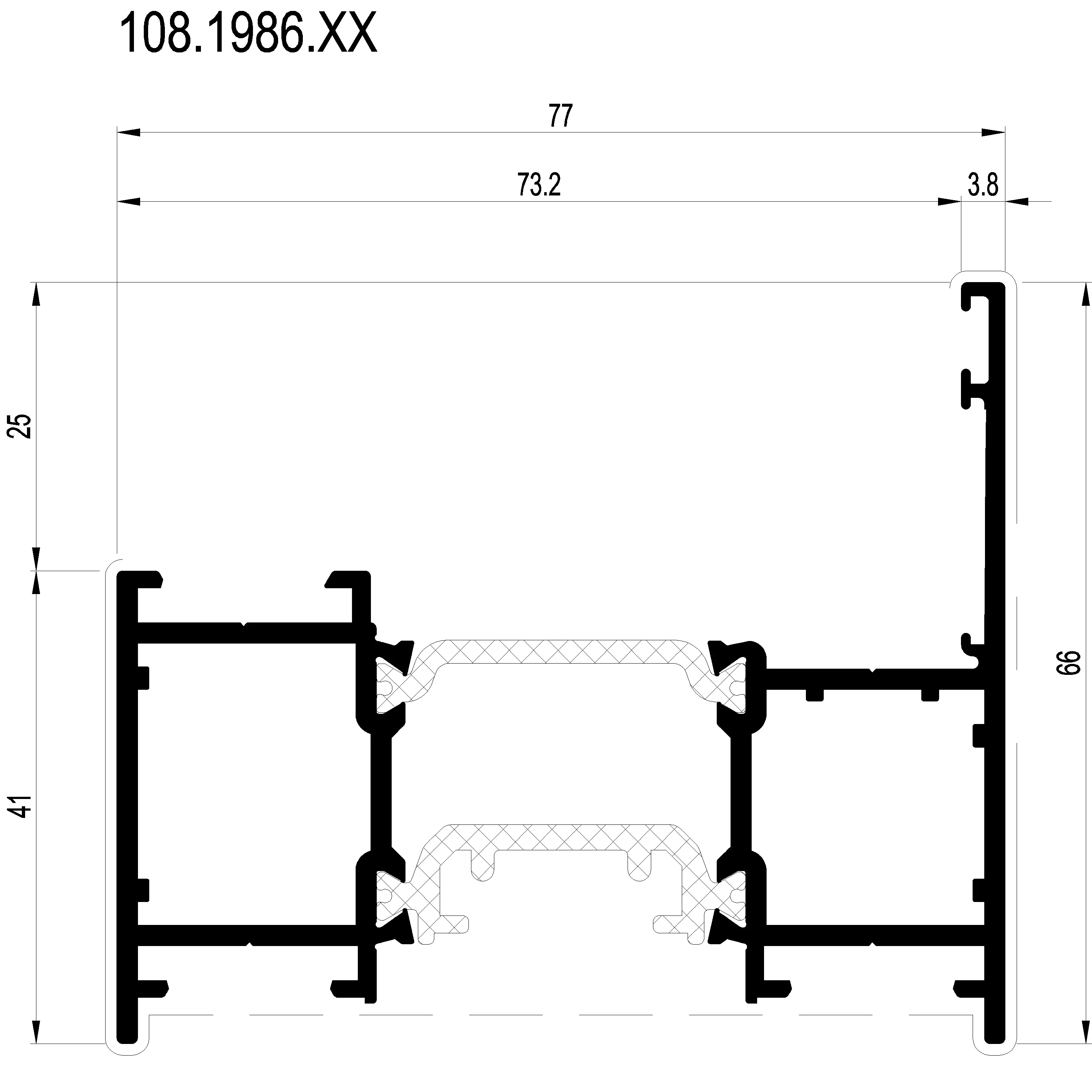 Зображення Вентиляційний профіль [108.1986]