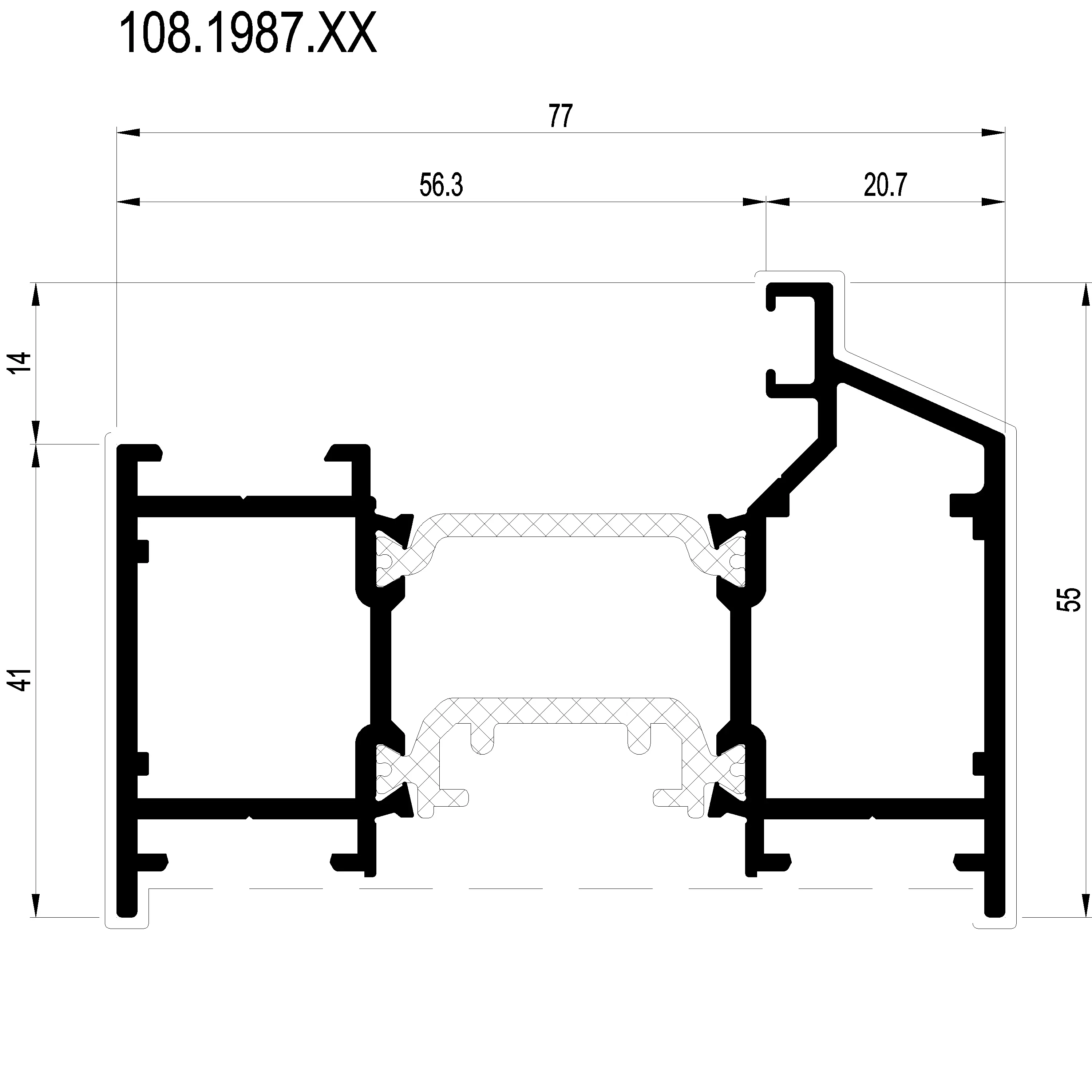 Зображення Вентиляційний профіль SL [108.1987]