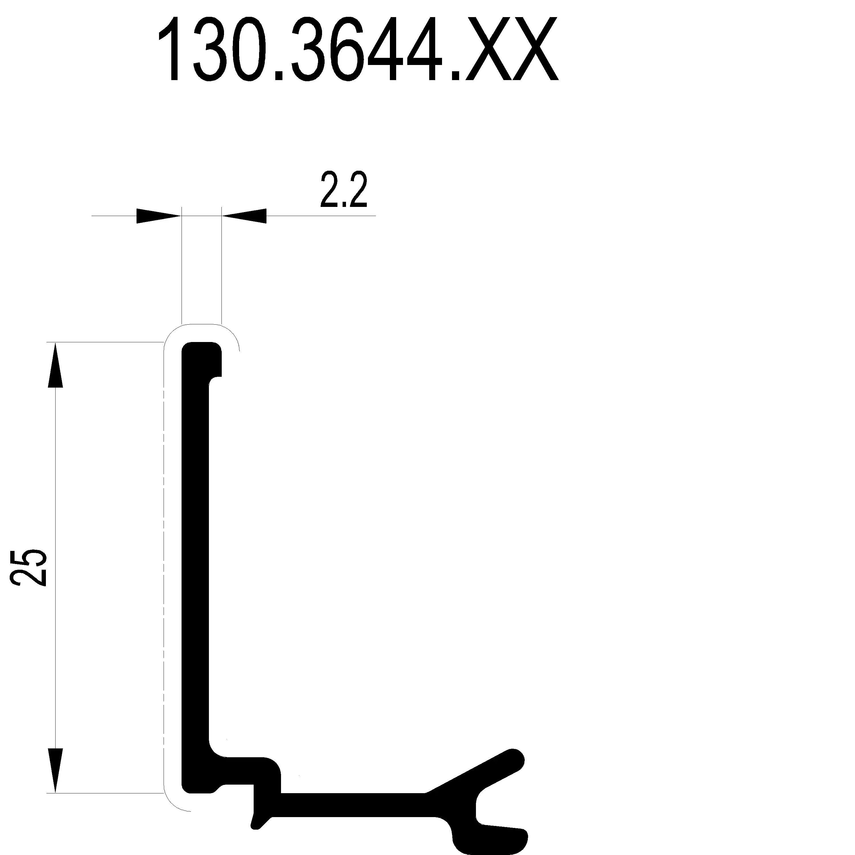Зображення Штапік 2.2 мм [130.3644]