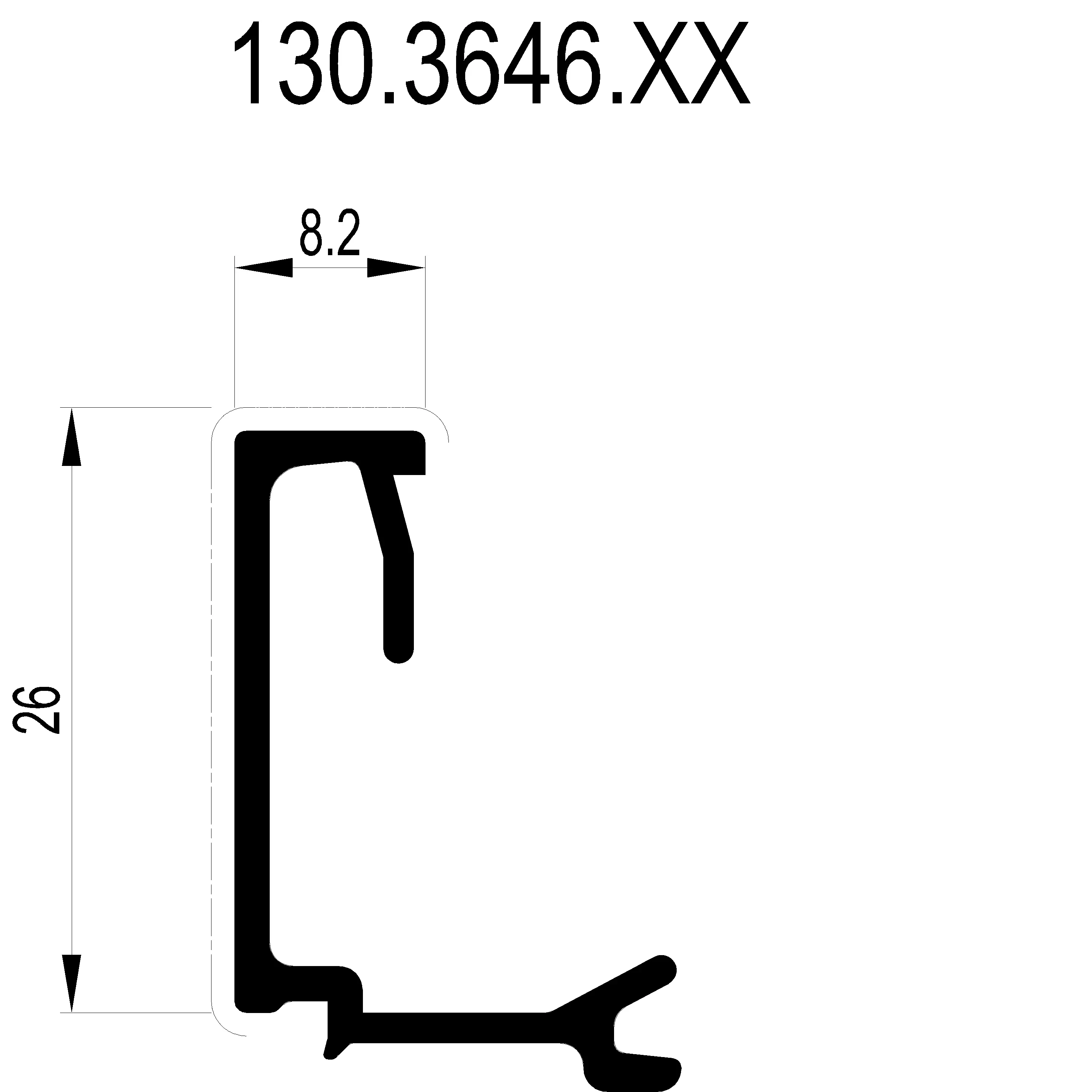 Зображення Штапік 8.2 мм [130.3646]