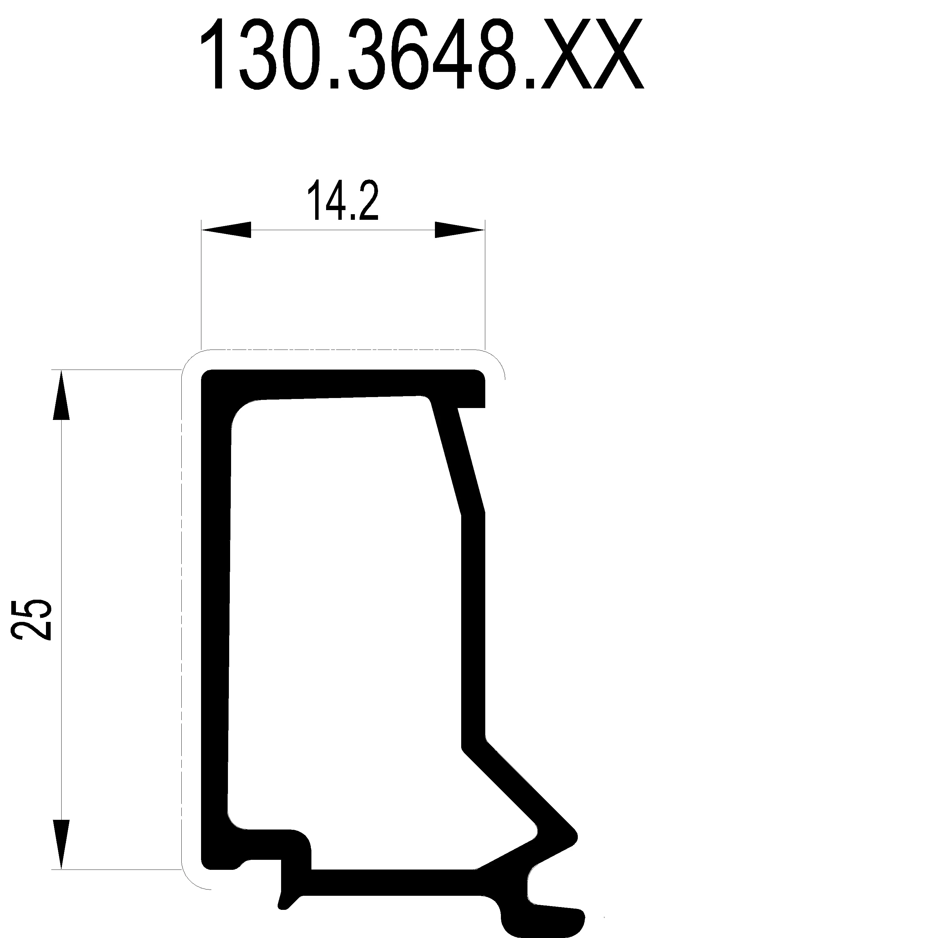 Зображення Штапік 14.2 мм [130.3648]