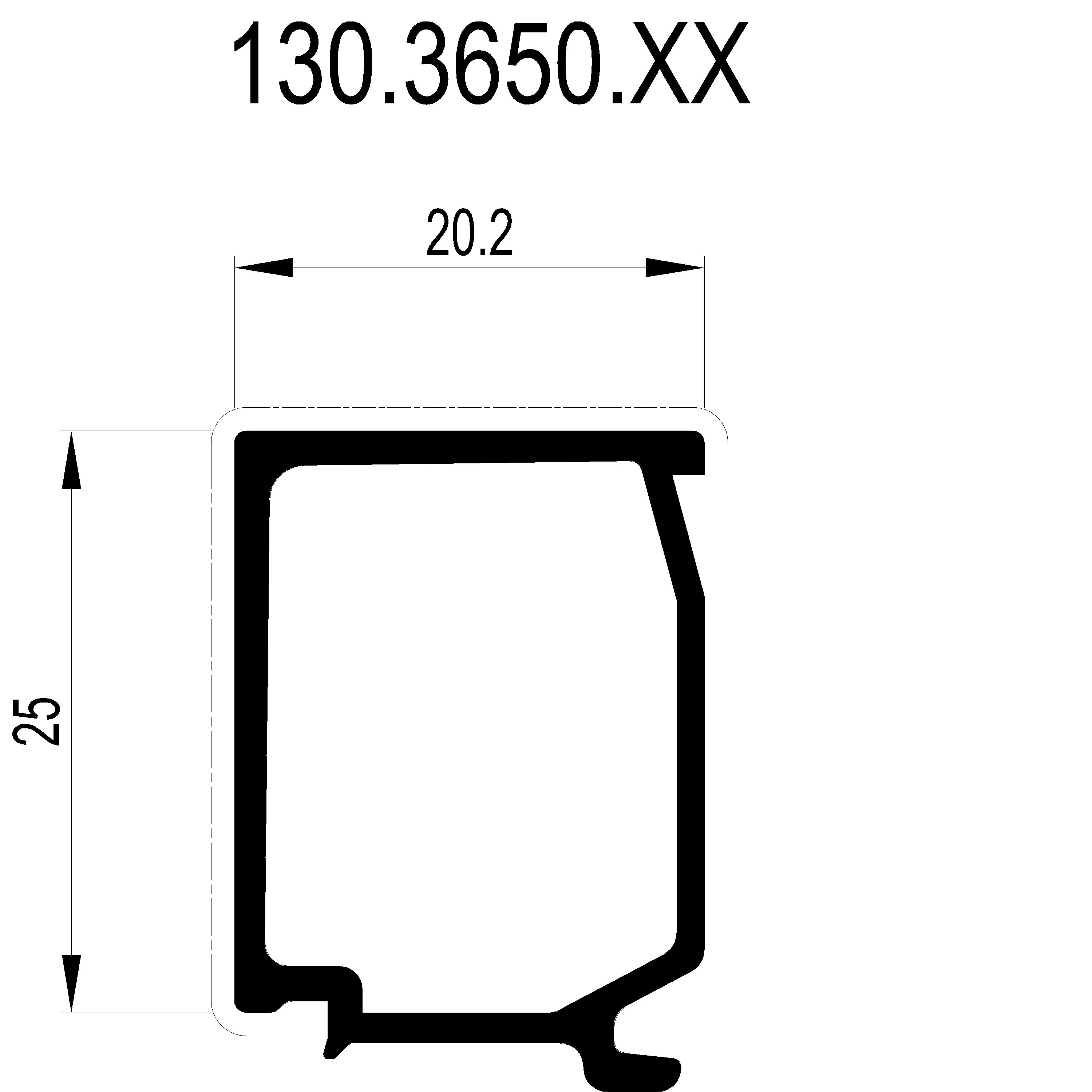 Зображення Штапік 20.2 мм [130.3650]
