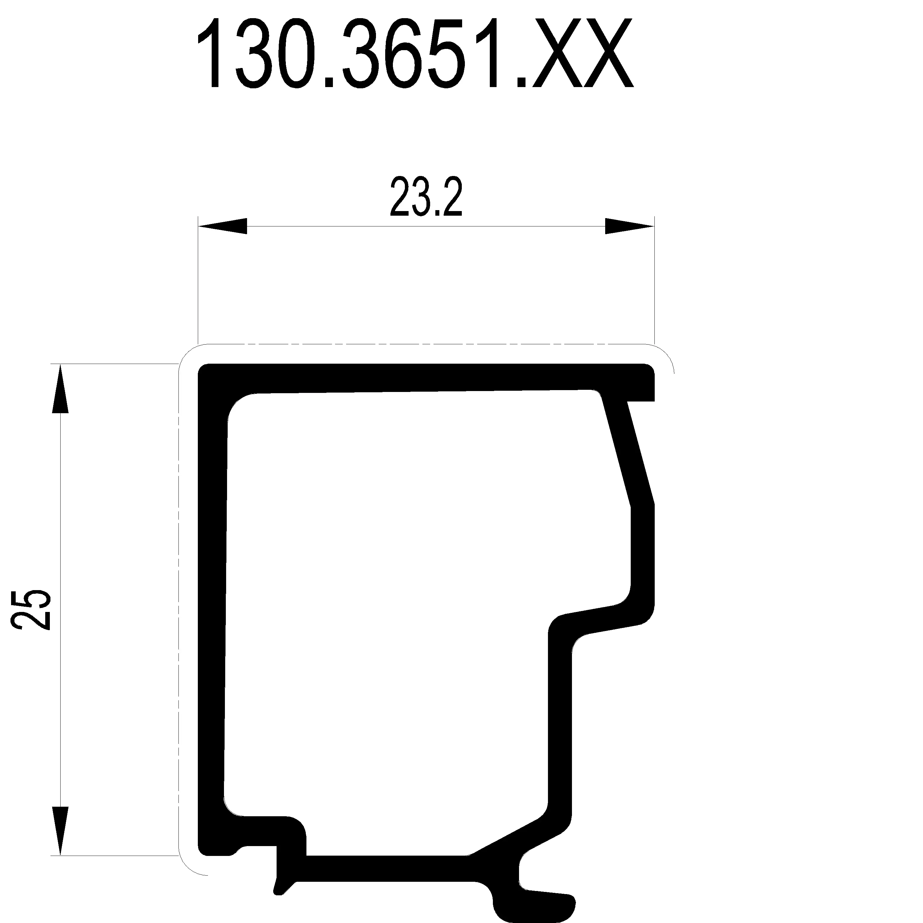 Зображення Штапік 23.2 мм [130.3651]