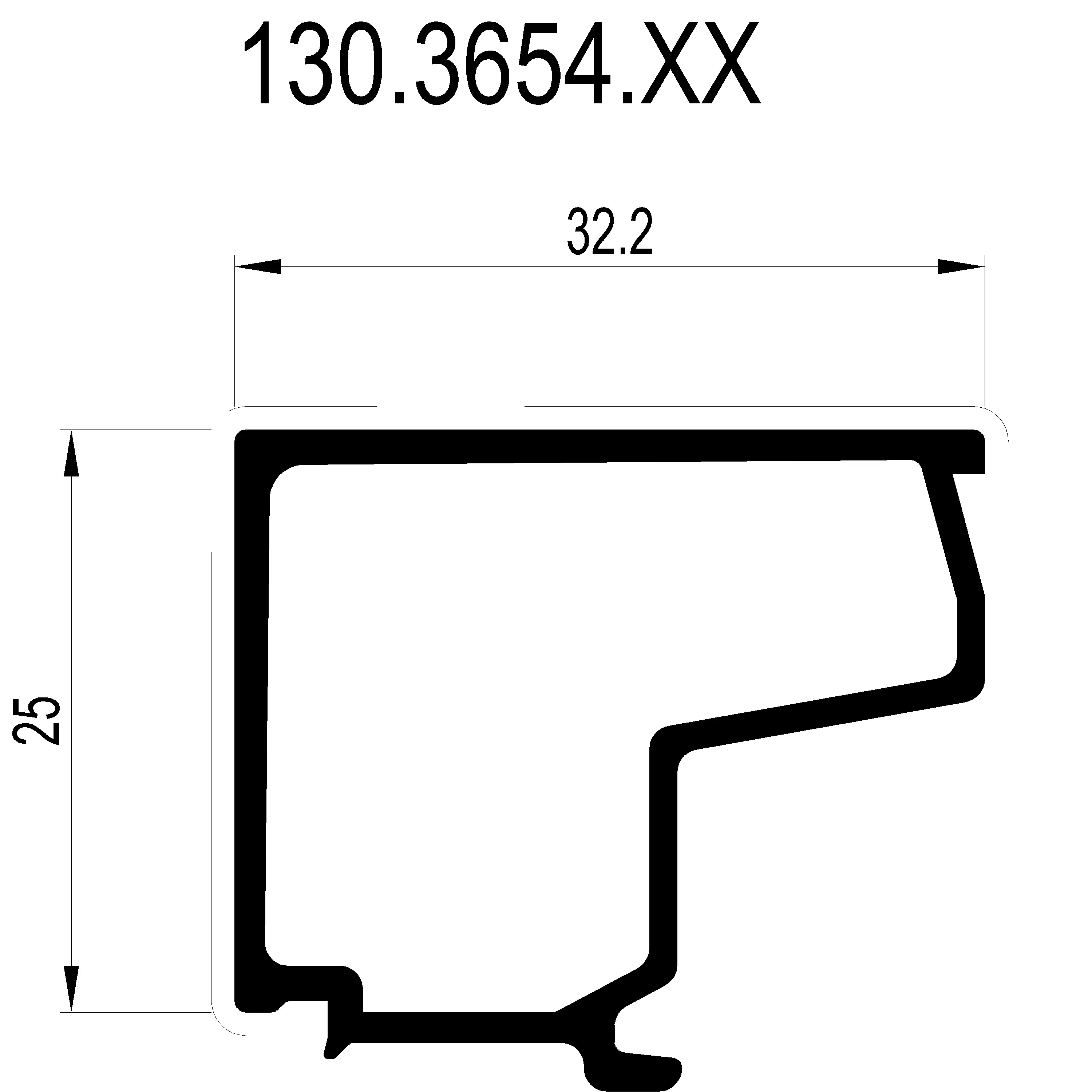 Зображення Штапік 32.2 мм [130.3654]
