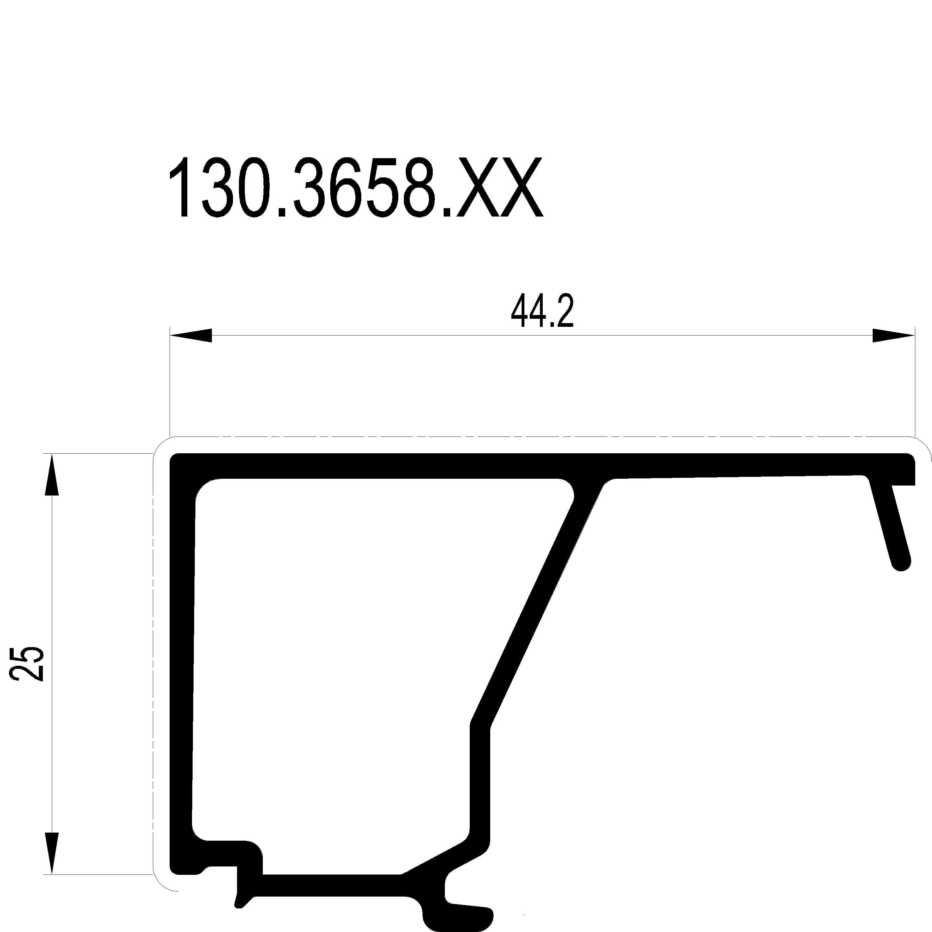 Зображення Штапік 44.2 мм [130.3658]
