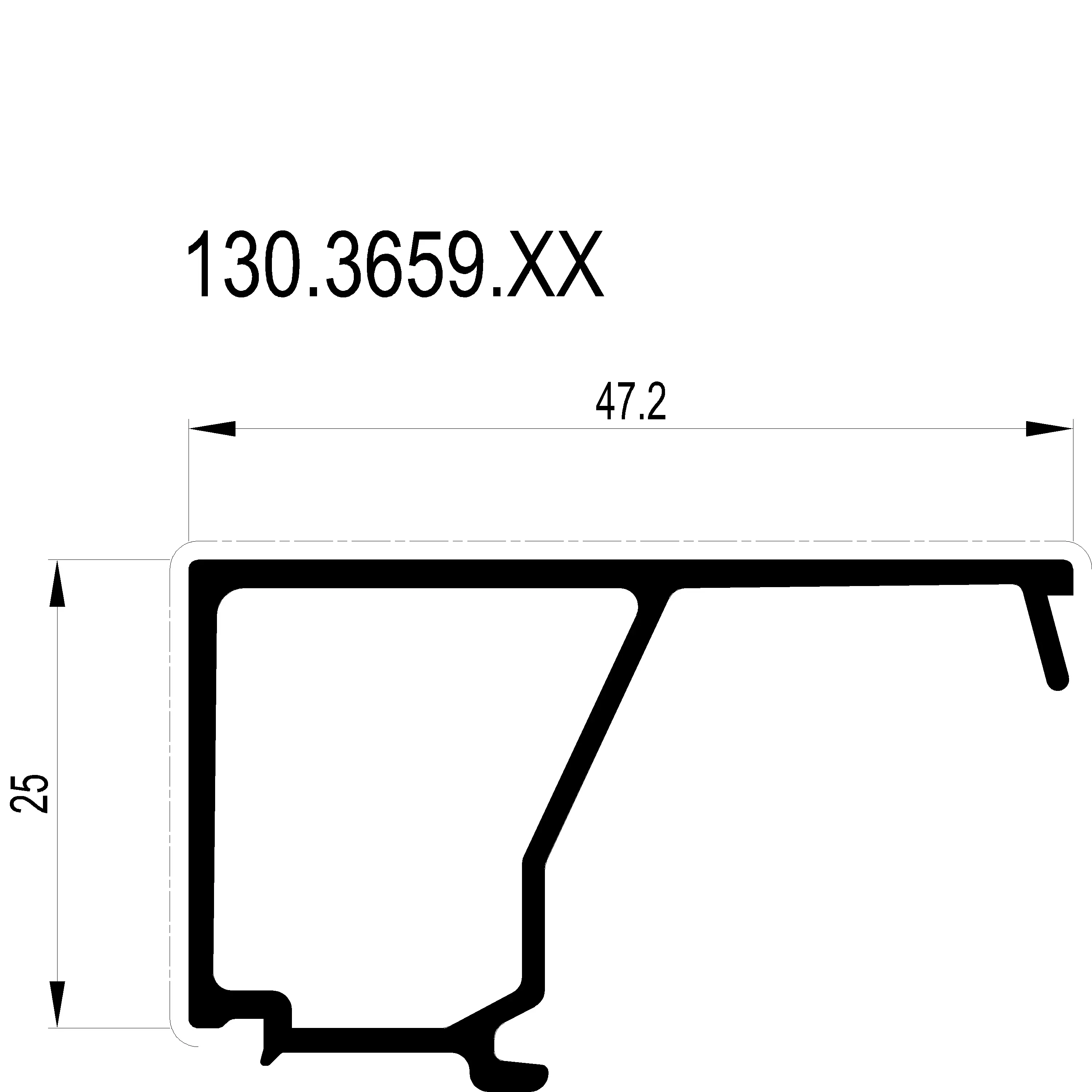 Зображення Штапік 47.2 мм [130.3659]