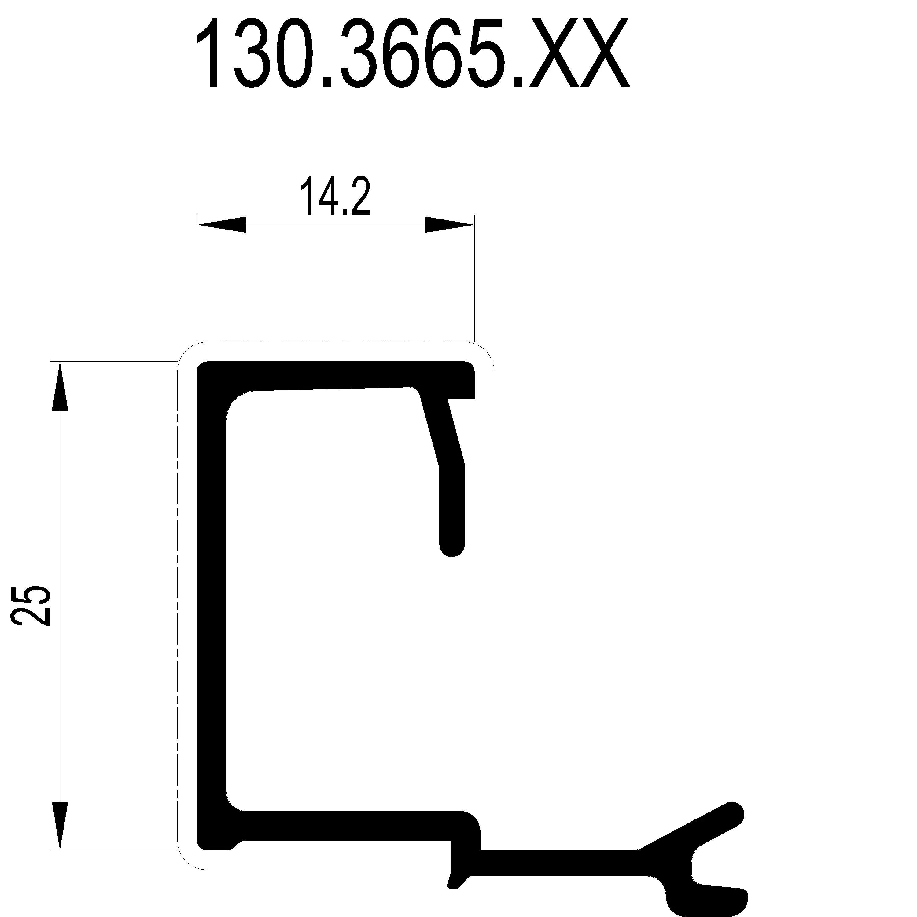 Зображення Штапік 14.2 мм [130.3665]
