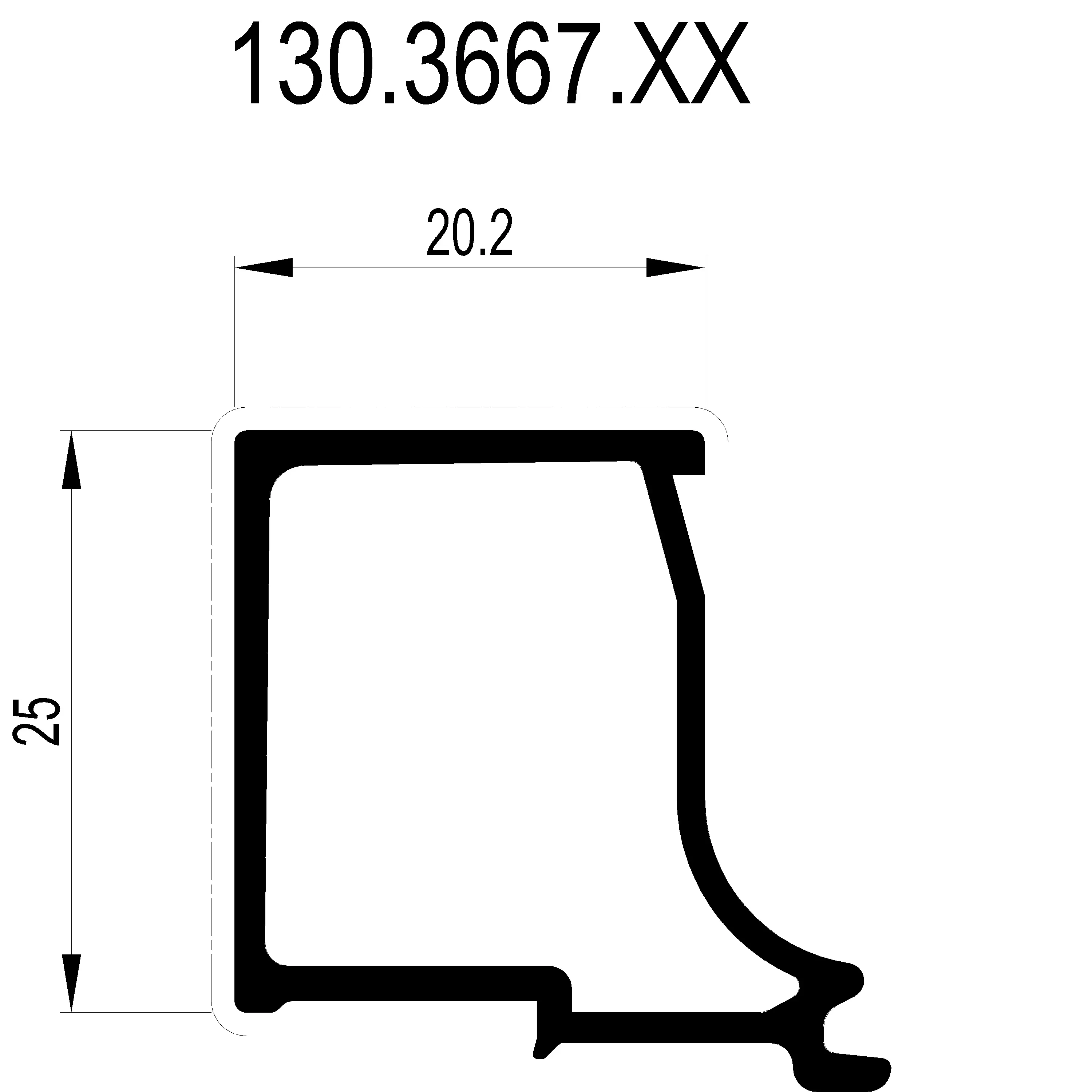Зображення Штапік 20.2 мм [130.3667]