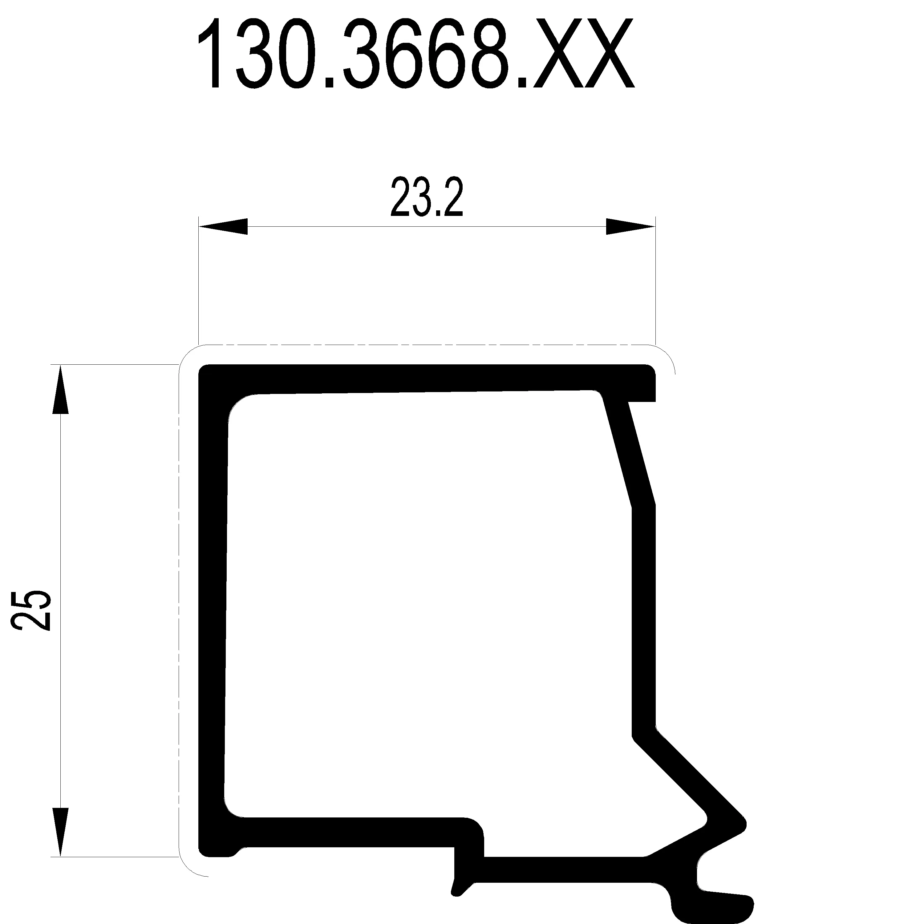 Зображення Штапік 23.2 мм [130.3668]