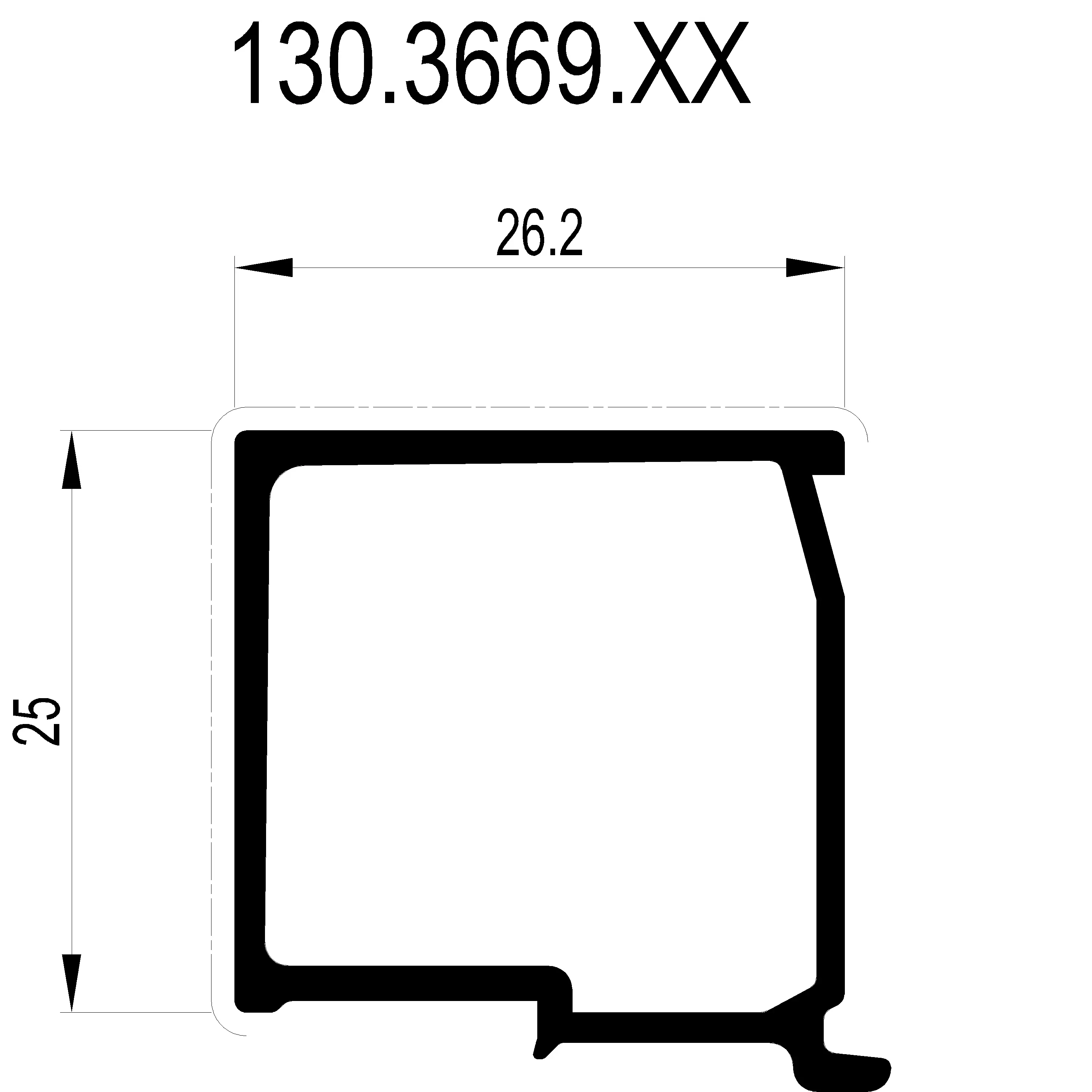 Зображення Штапік 26.2 мм [130.3669]