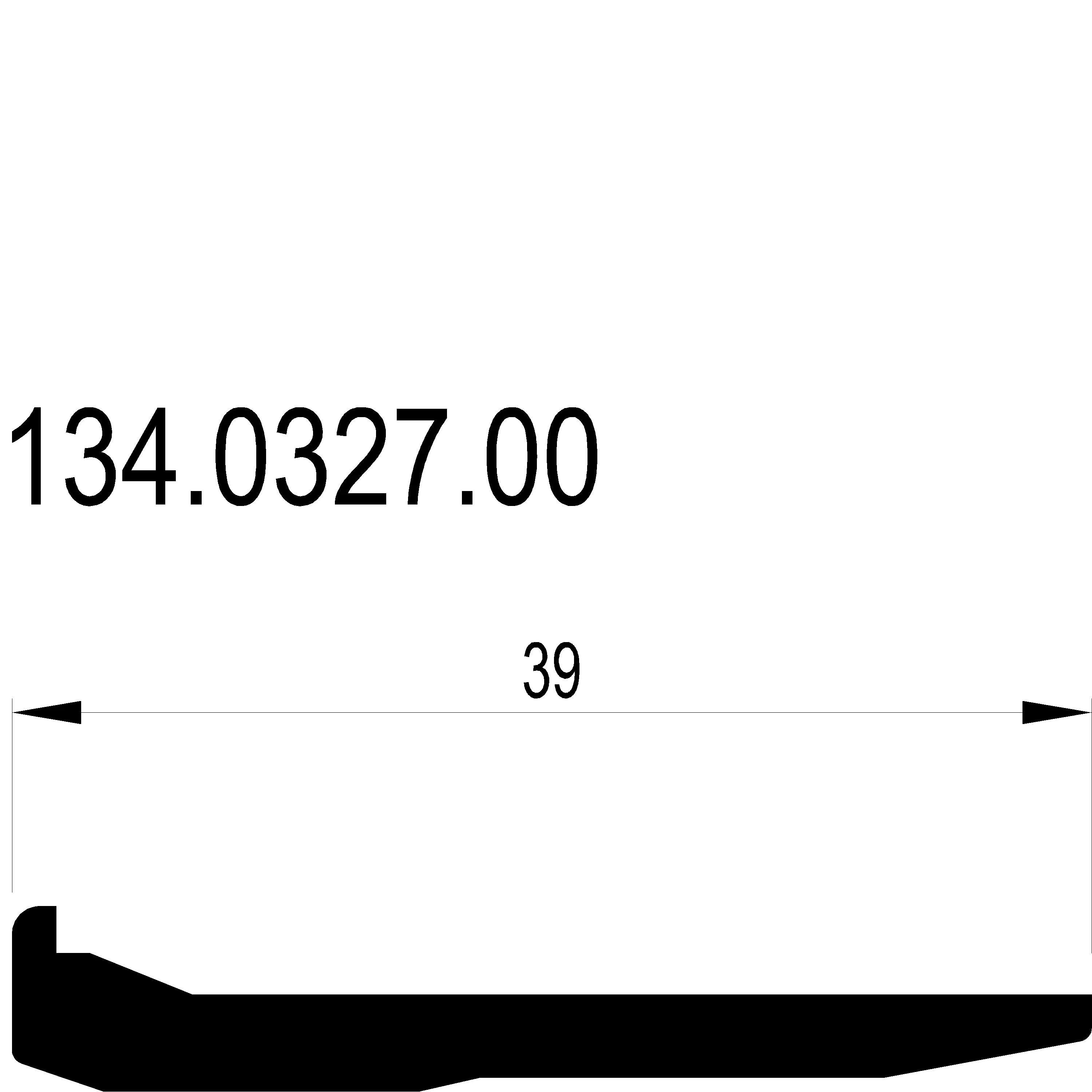Зображення Базовий профіль опори склопакета [134.0327]