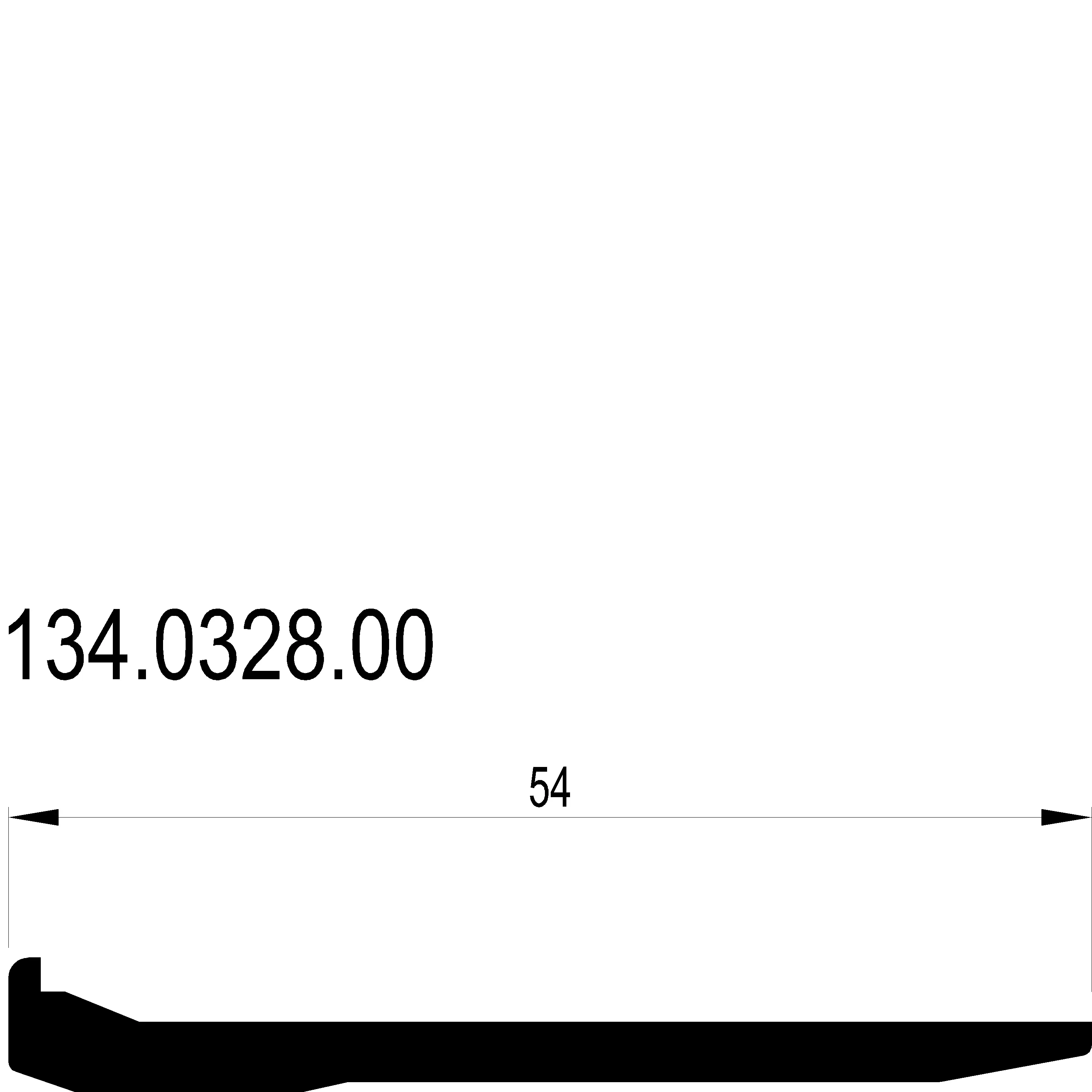 Зображення Базовий профіль опори склопакета [134.0328]