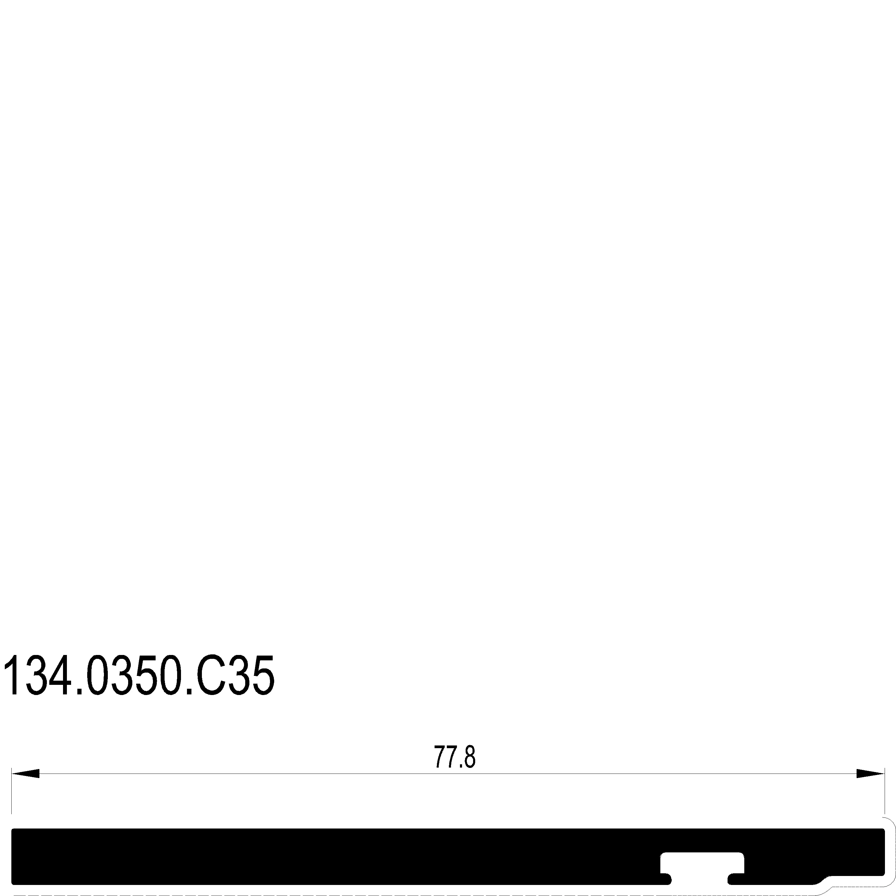 Зображення Базовий профіль опори склопакета [134.0350]
