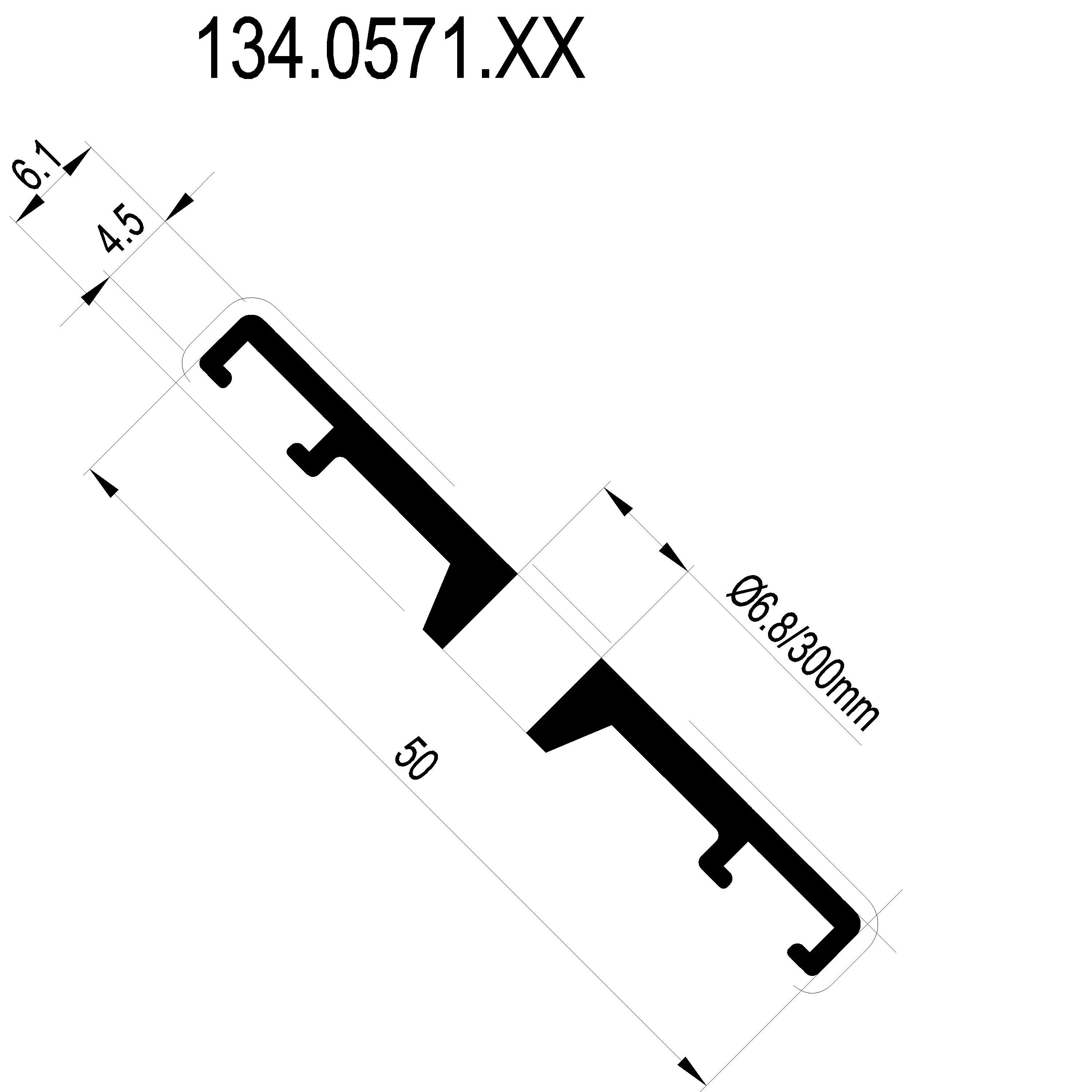 Зображення PRESSURE PLATE SLOPED GLAZING [134.0571]