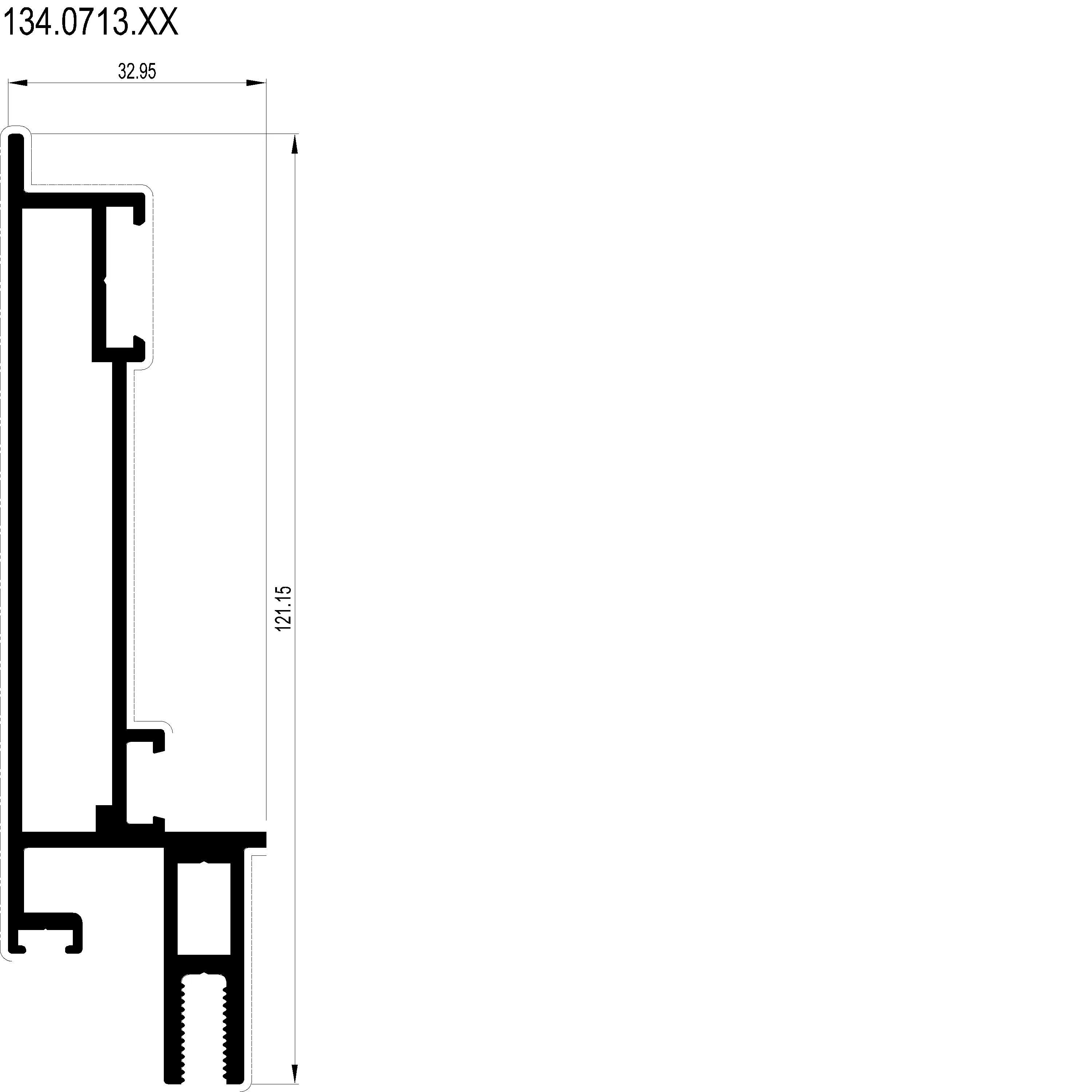 Зображення HALF SUSPENSION PROFILE [134.0713]