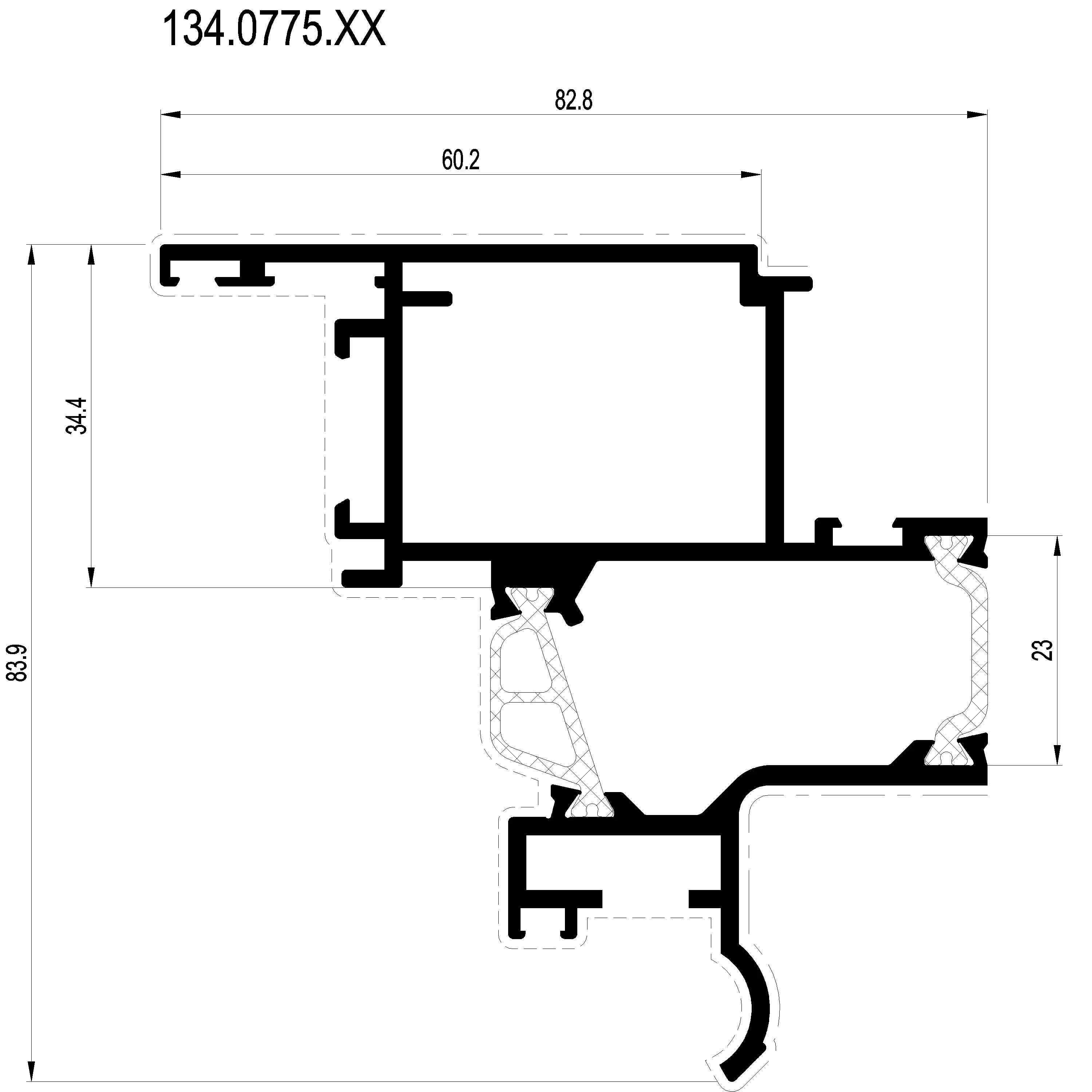 Зображення Зовнішня рама мансардного вікна [134.0775]