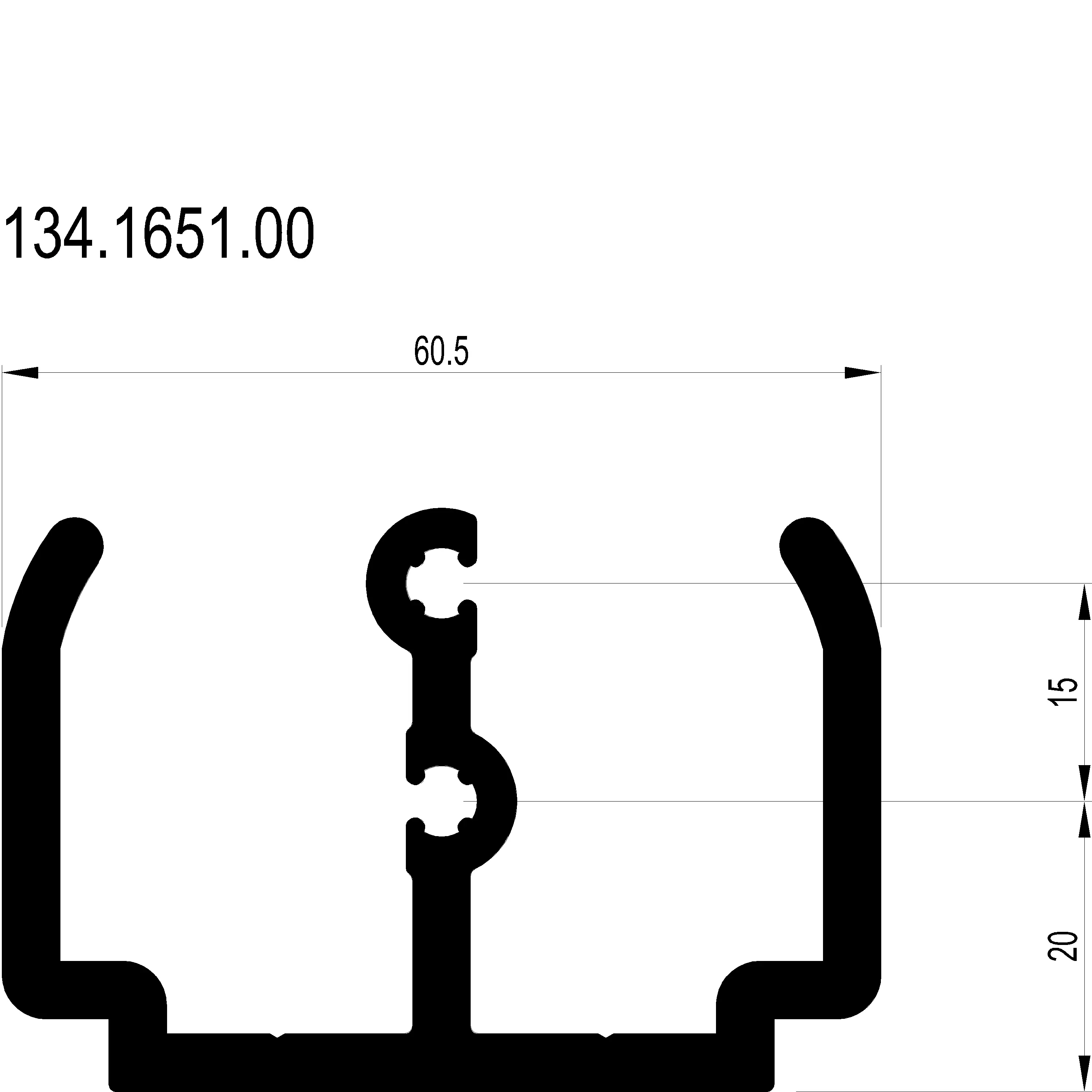 Зображення Профіль T-з'єднувача [134.1651]
