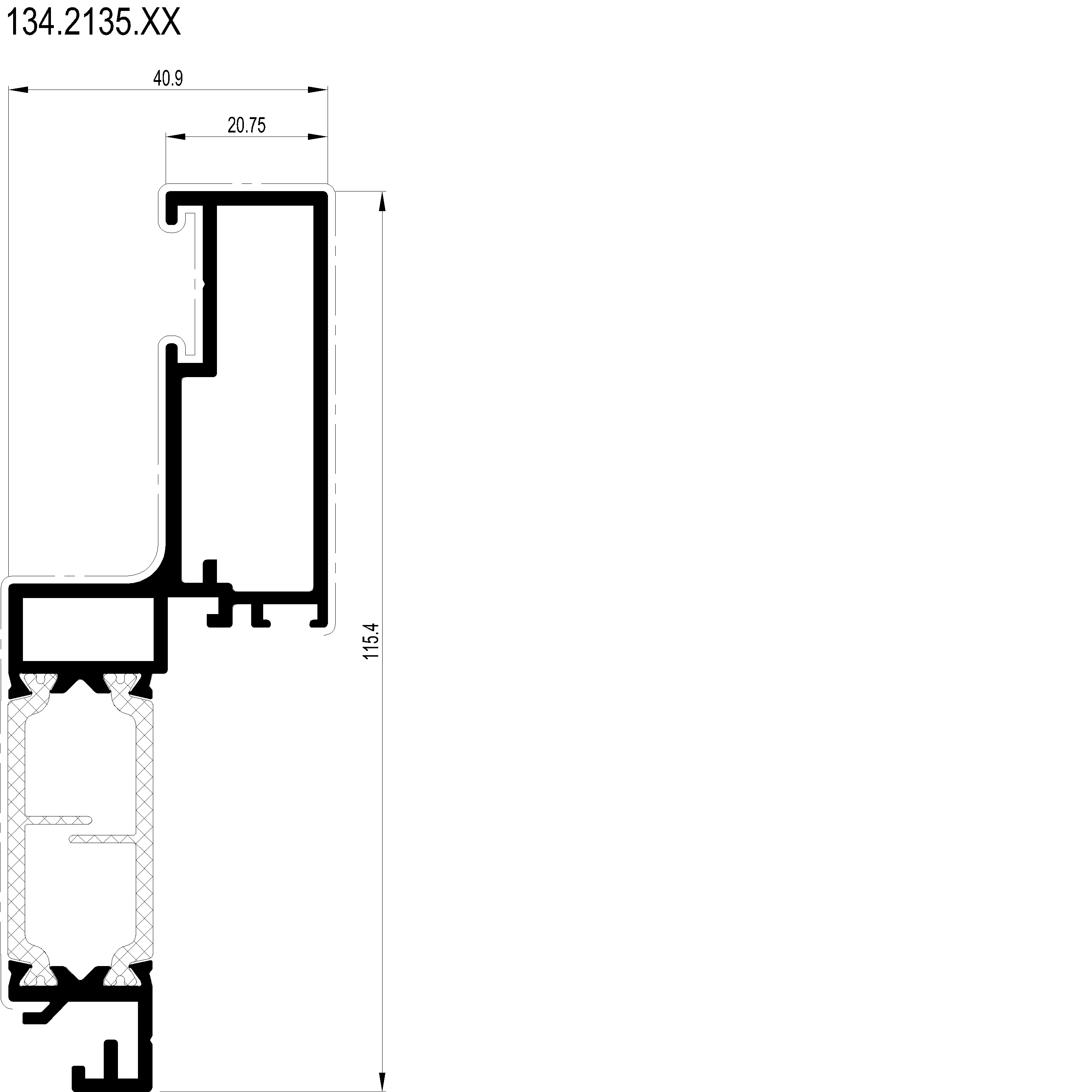Зображення Вентиляційний профіль [134.2135]