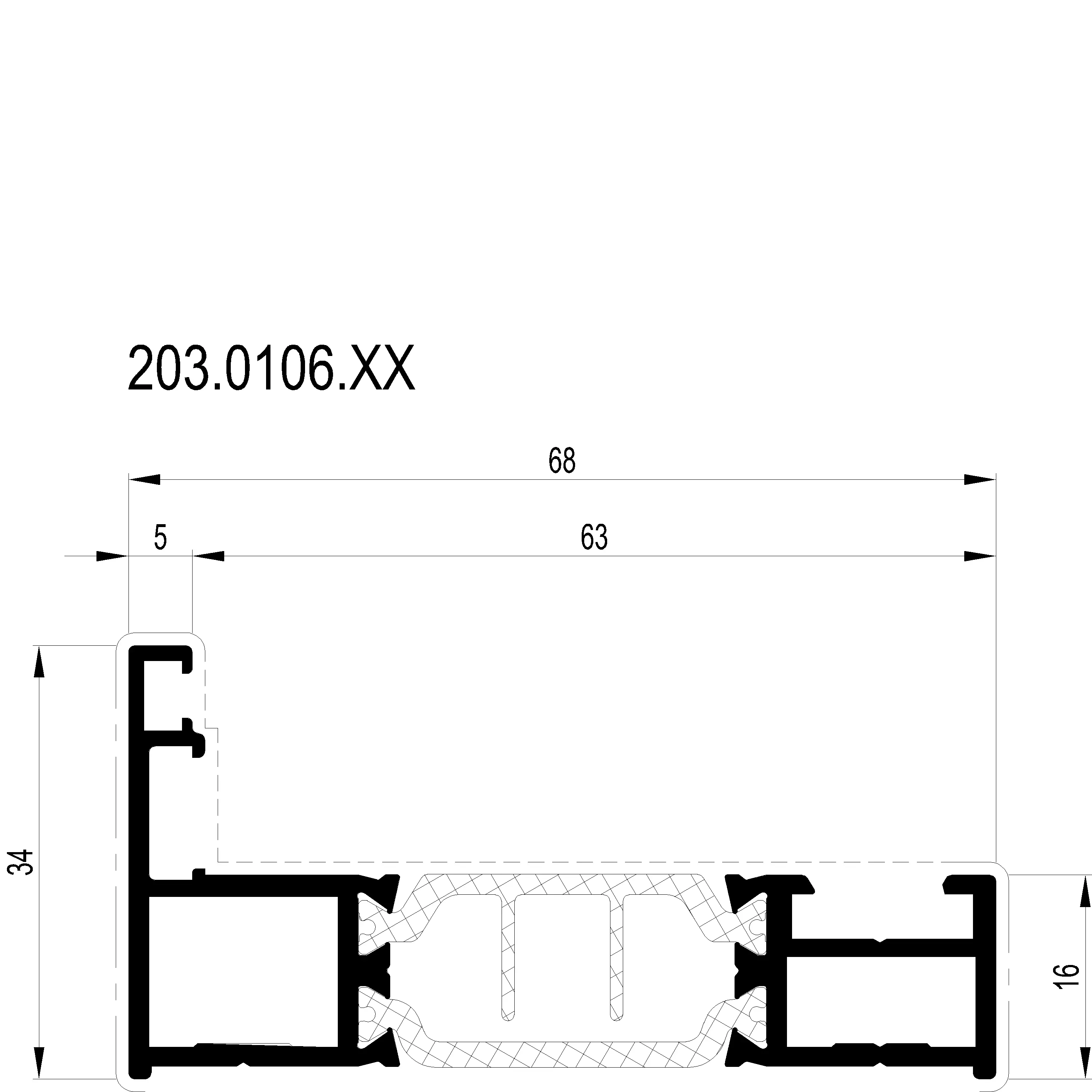 Зображення Профіль рами [203.0106]