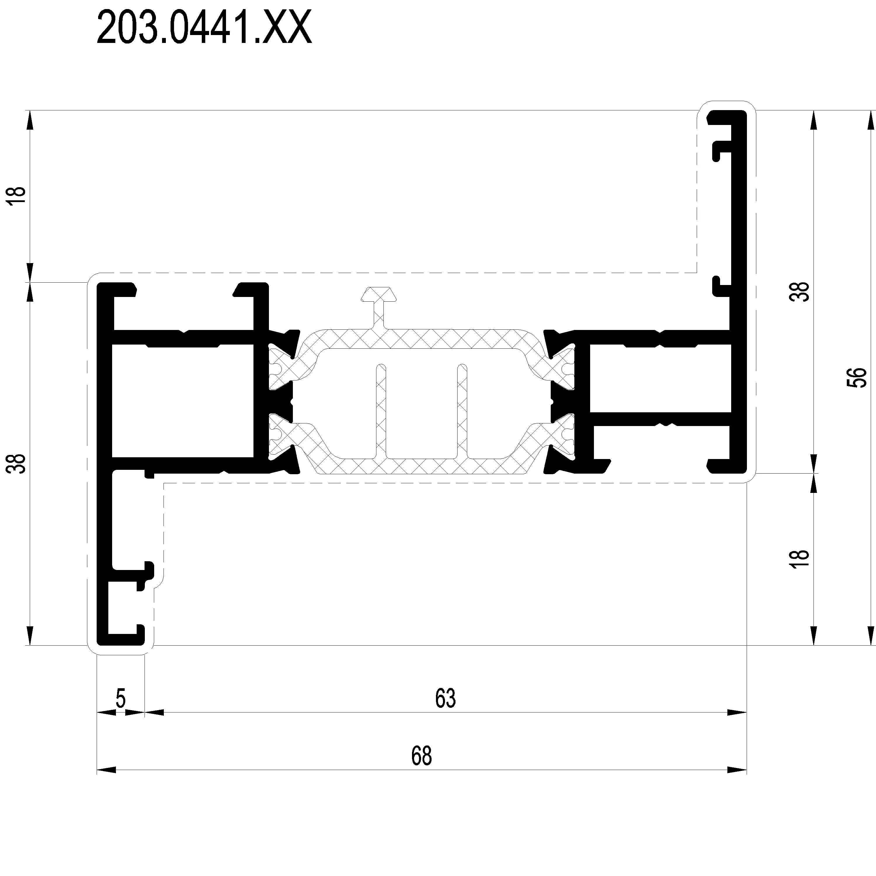 Зображення Z-Профіль 56 мм [203.0441]