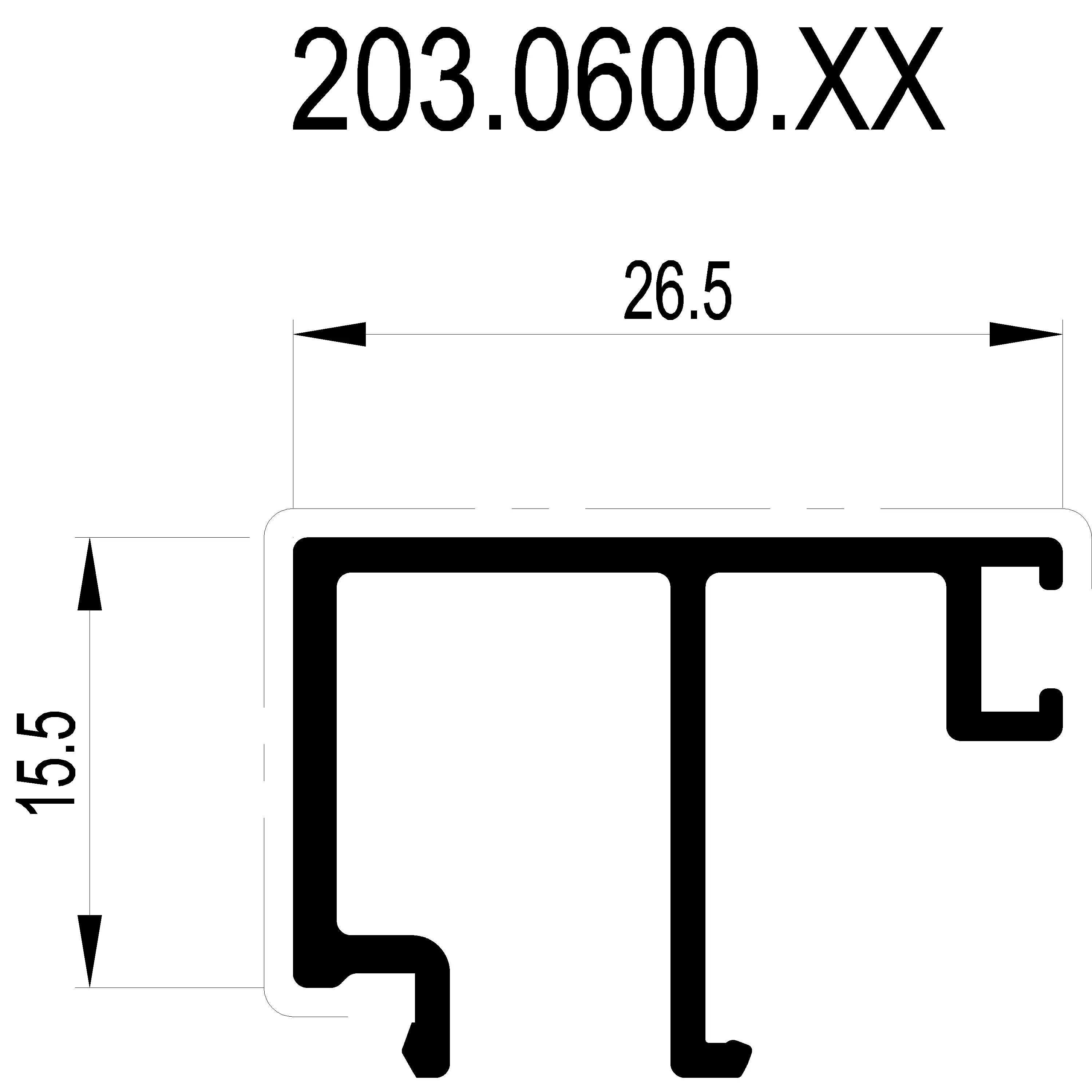 Зображення Штапік 26.5 мм [203.0600]