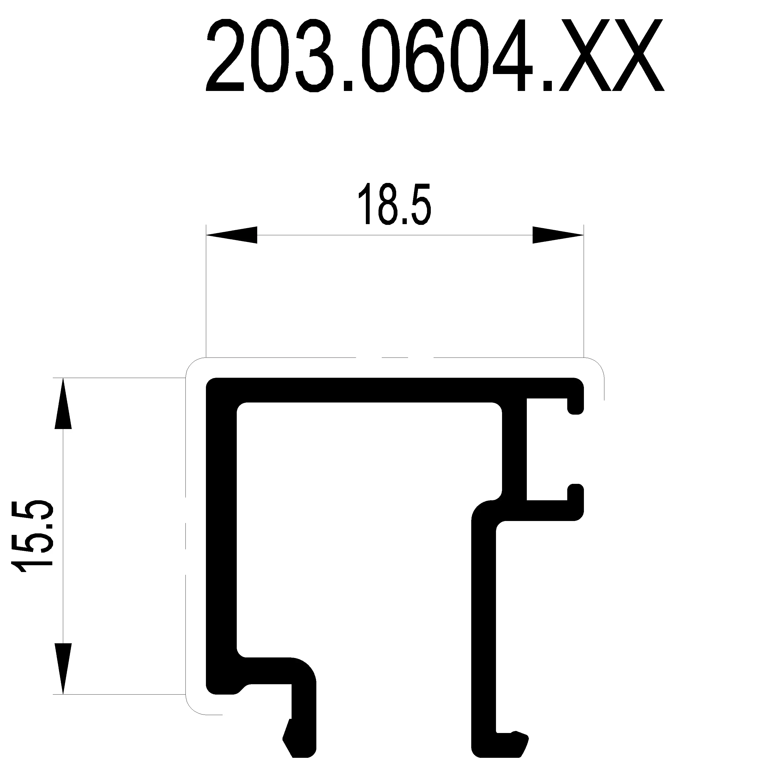 Зображення Штапік 18.5 мм [203.0604]