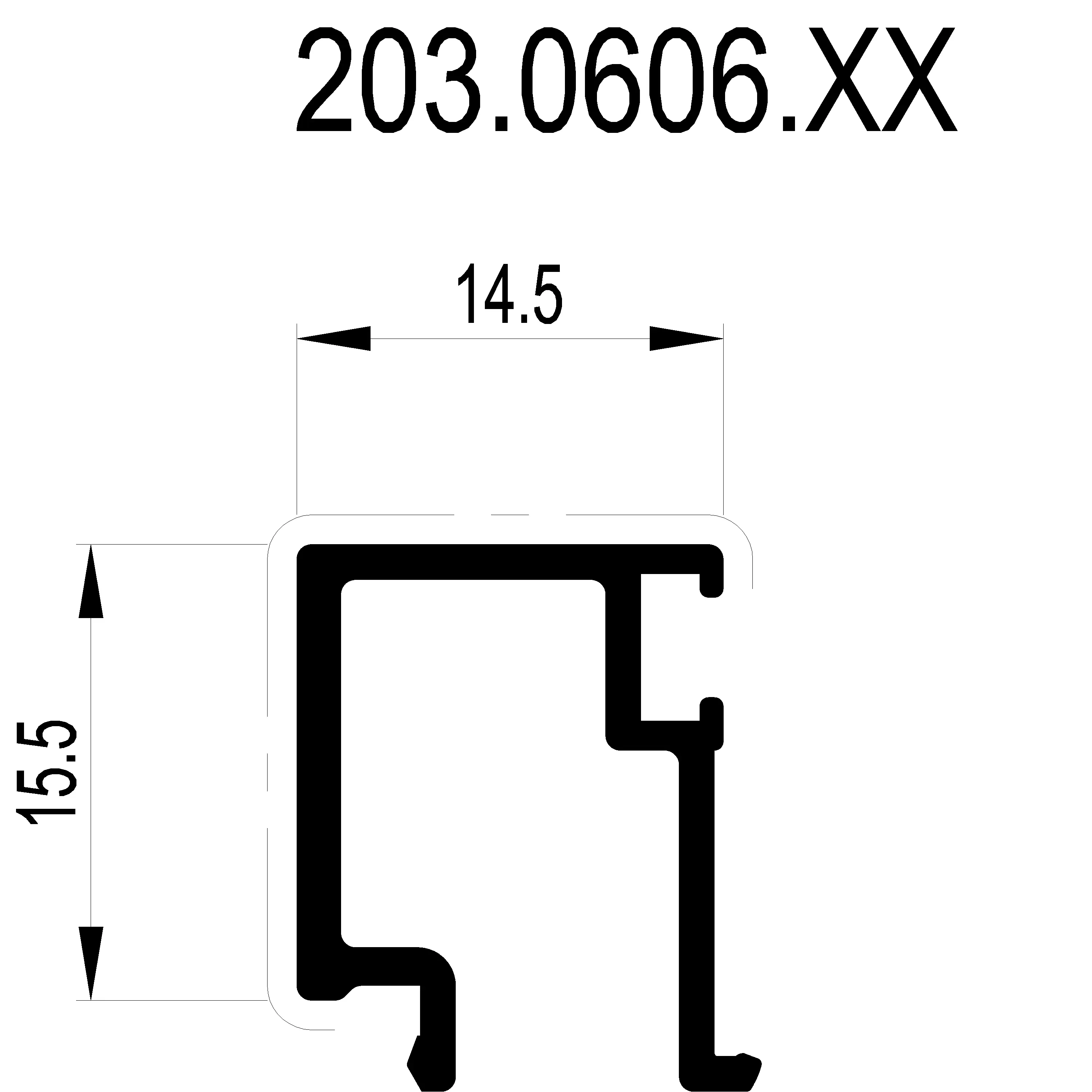 Зображення Штапік 14.5 мм [203.0606]