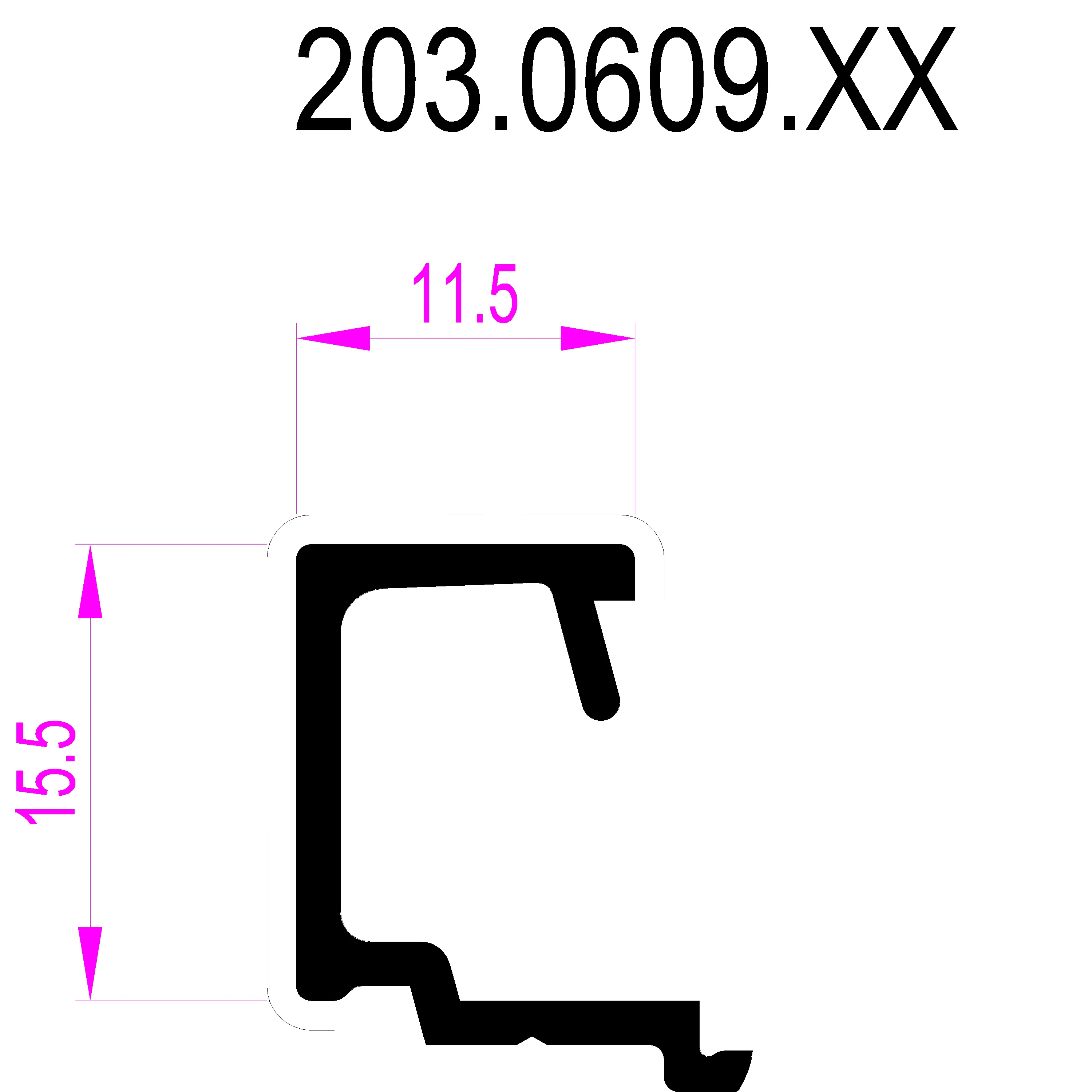 Зображення Штапік 11.5 мм [203.0609]